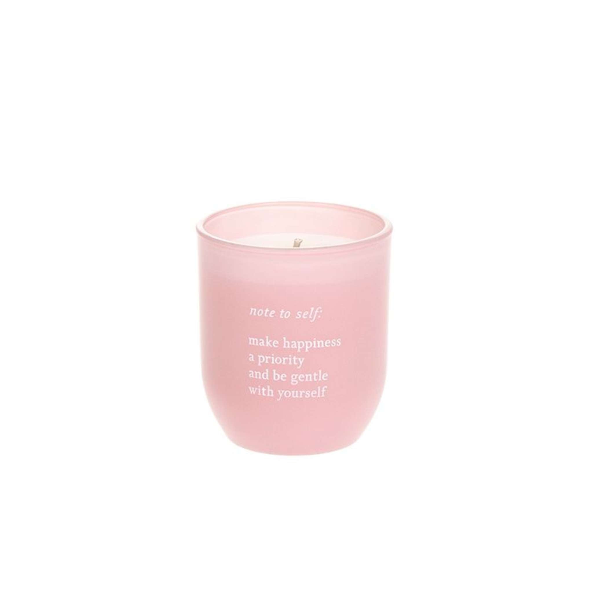 Candle in a glass make happiness