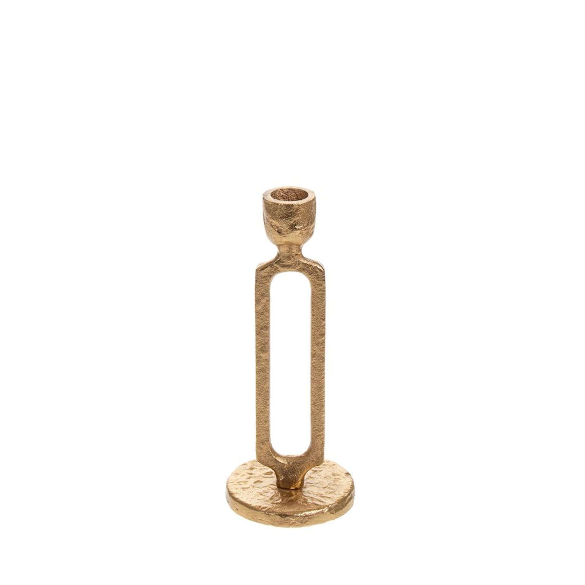 Candlestick gold 20cm RHEA