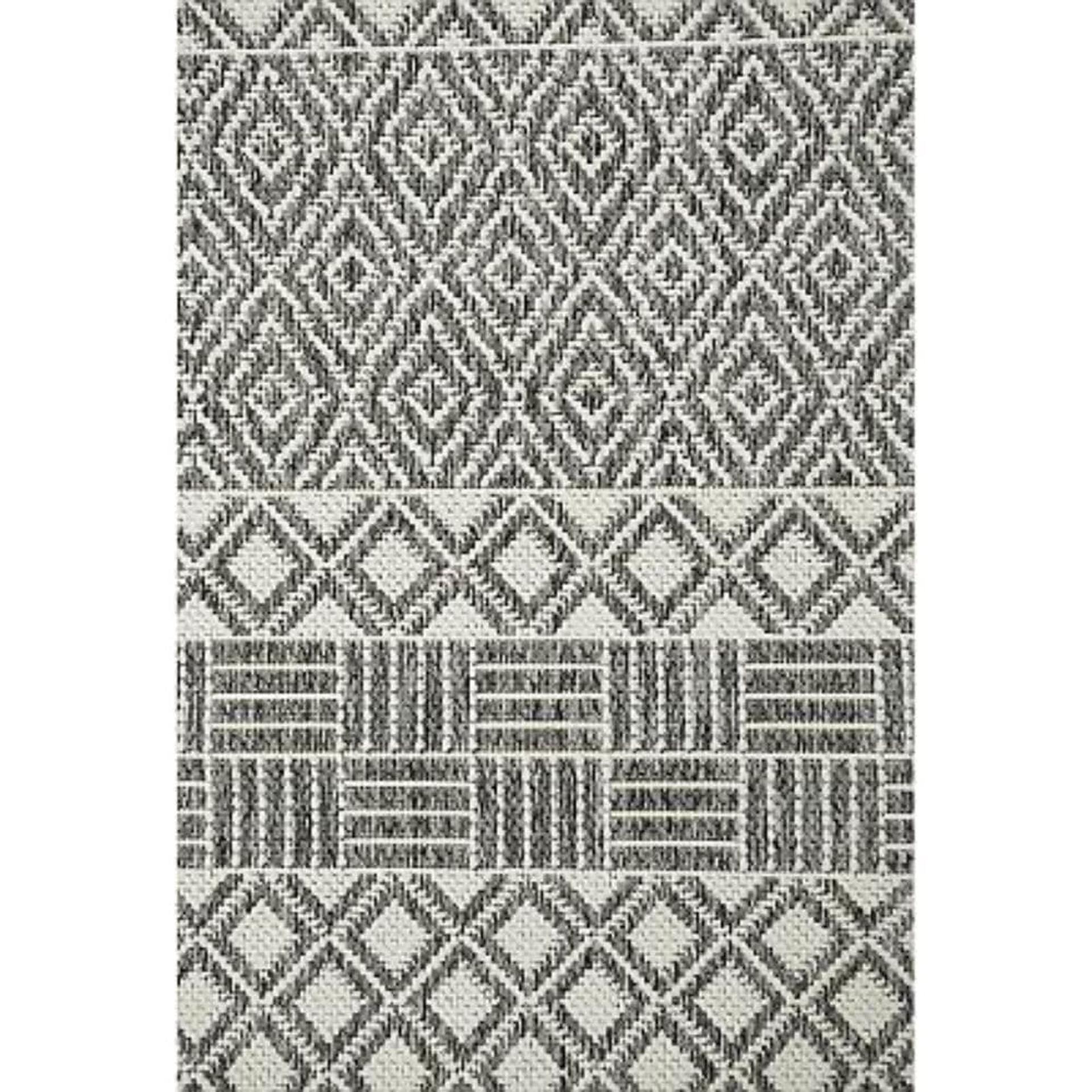 Havana sileäksi kudottu matto - harmaa.