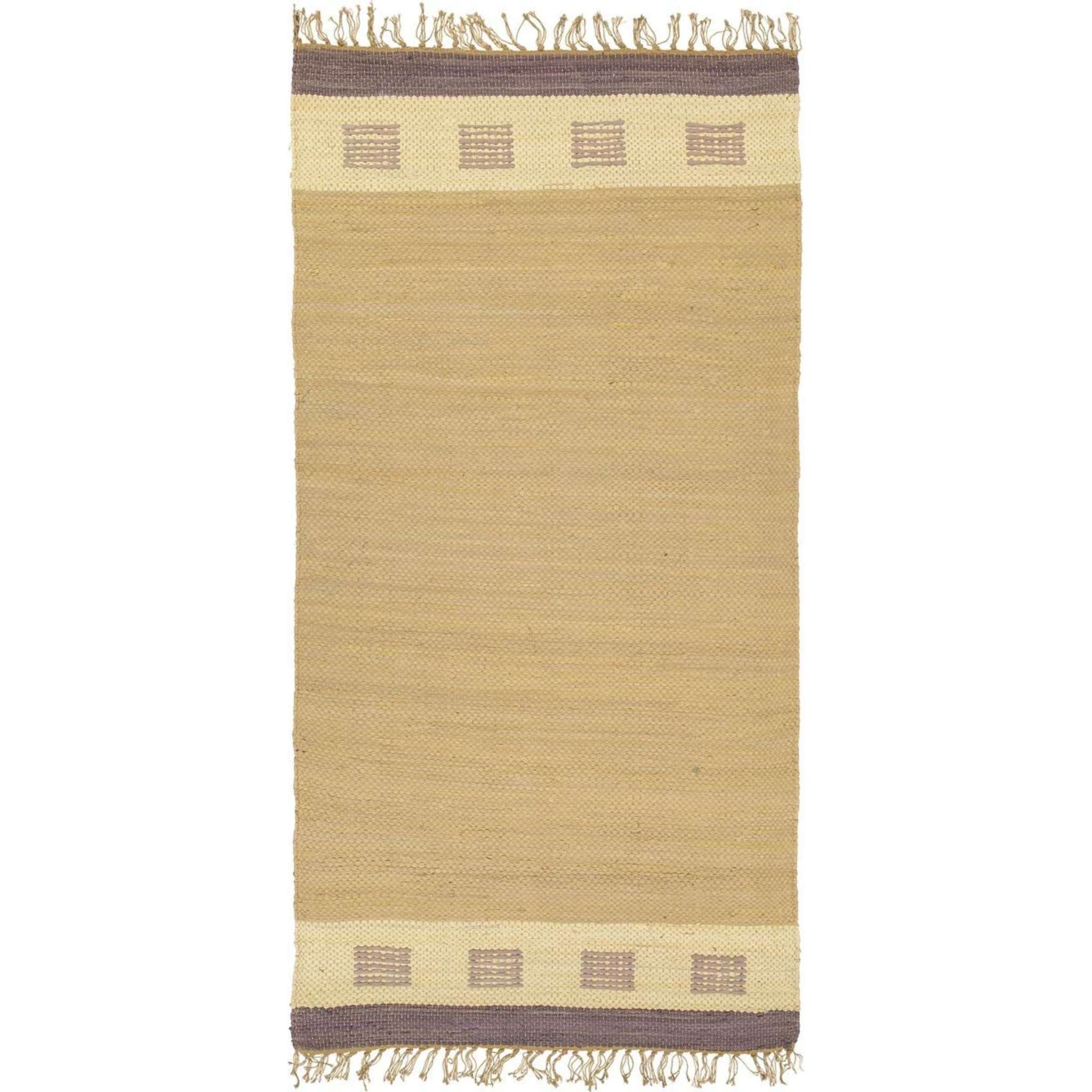 Finarte Domino Cotton rug - Sand