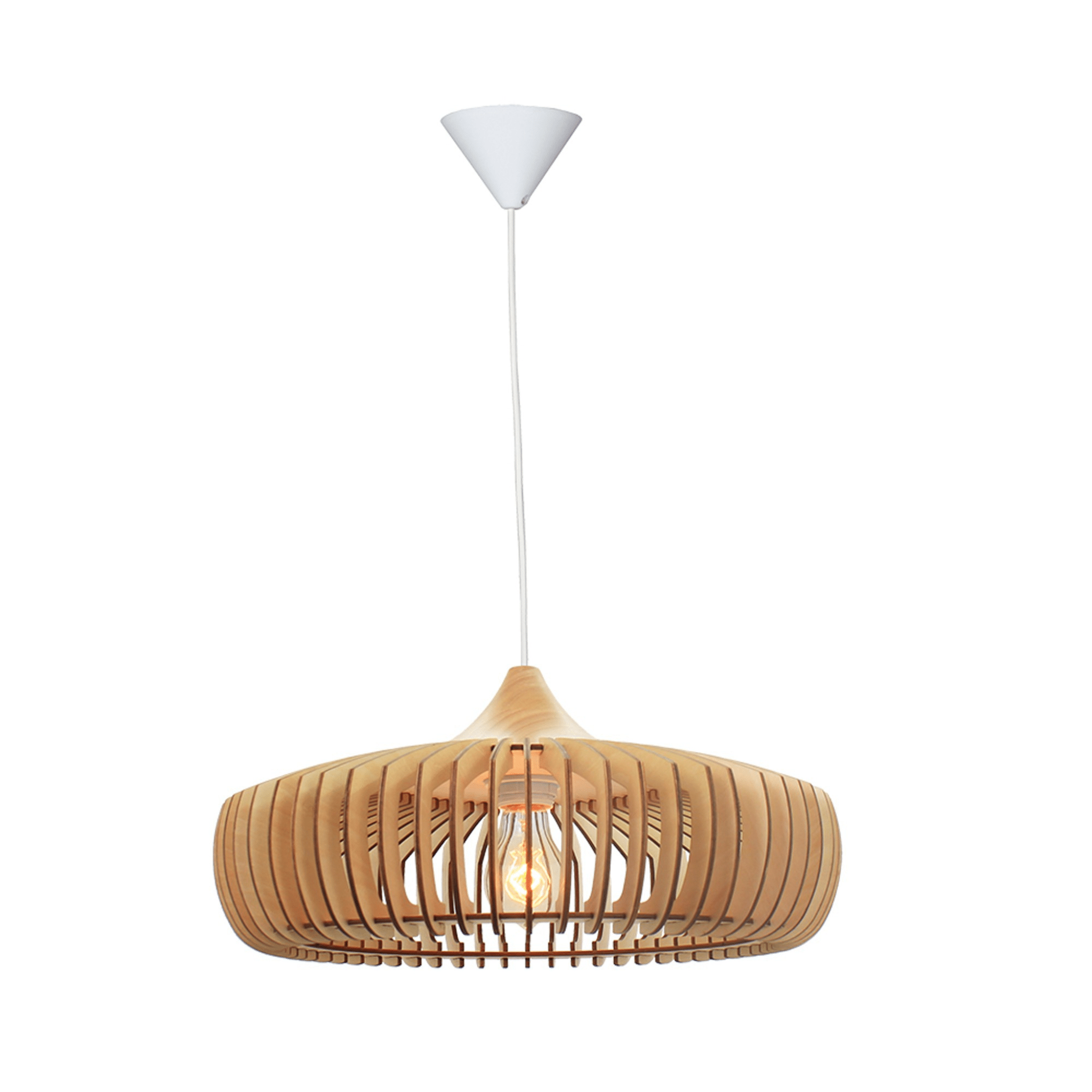 FocusLight Rio - Pendant lamp - Wood - Ø46 cm