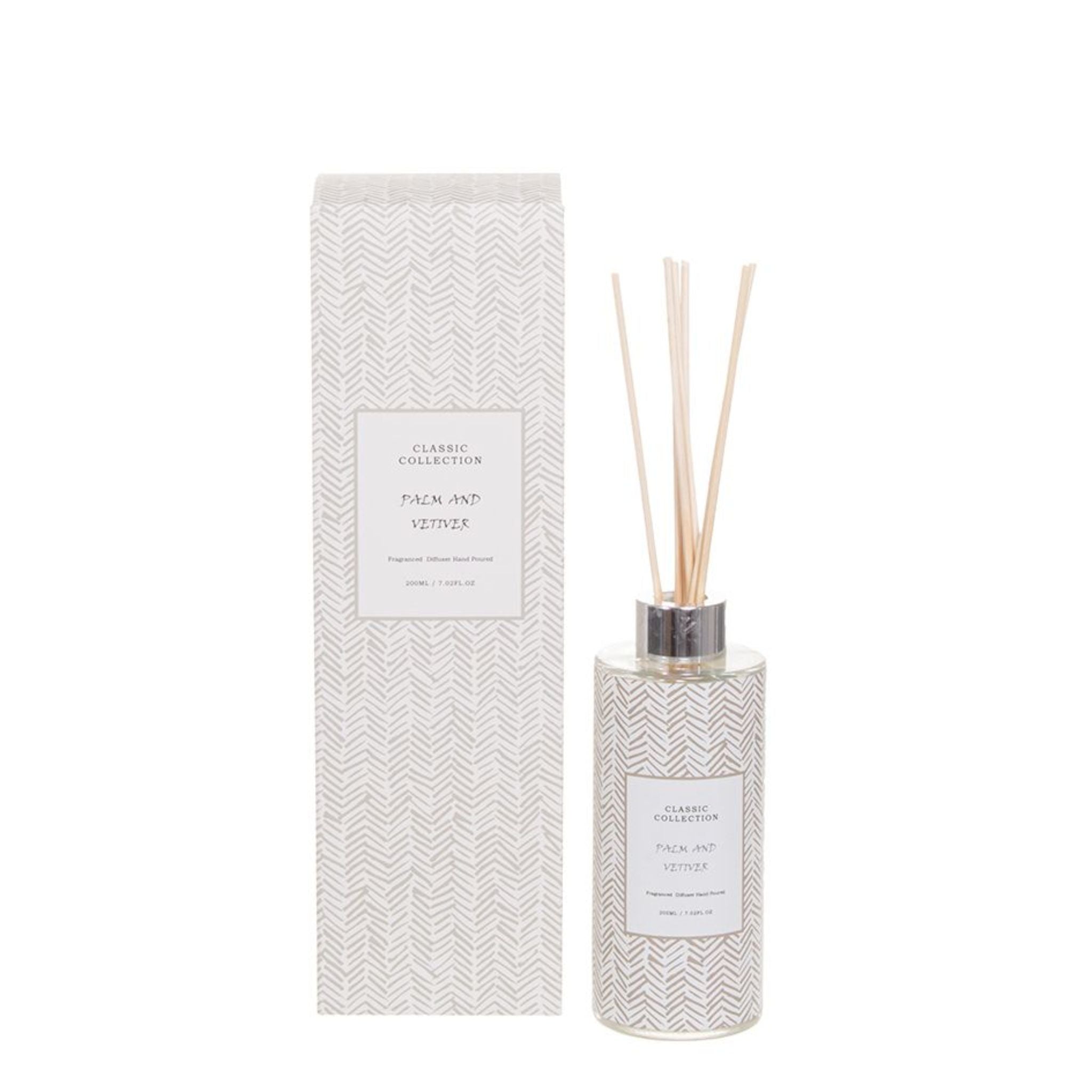 Huonetuoksu palm and vetiver 200ml.
