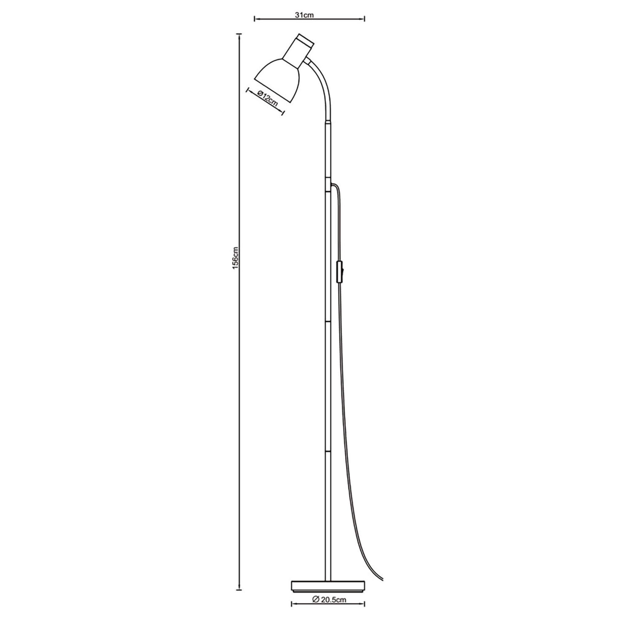 FocusLight Oslo - Floor lamp - Terra - 156 cm