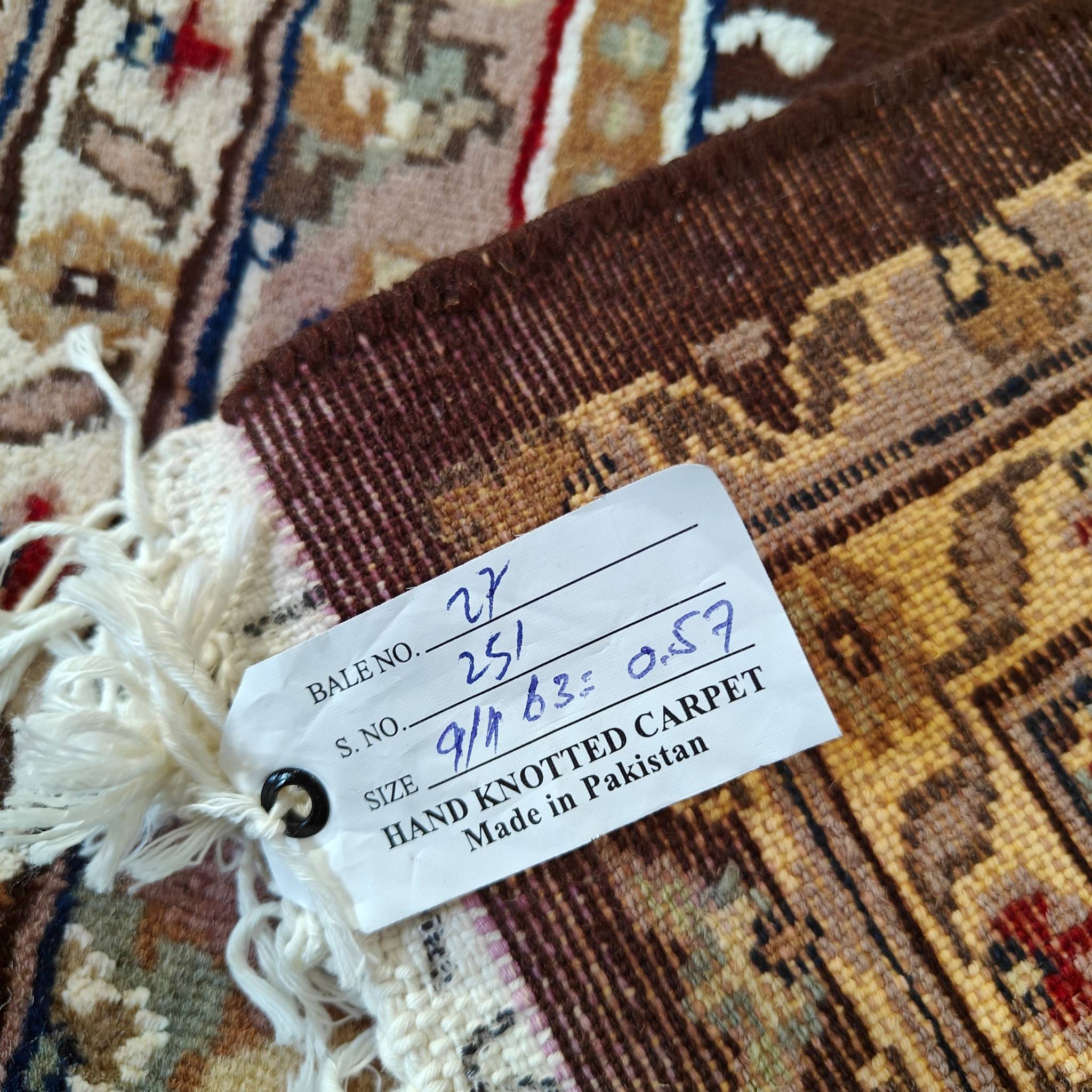 Pakistani Kashan - brown - 63x91cm