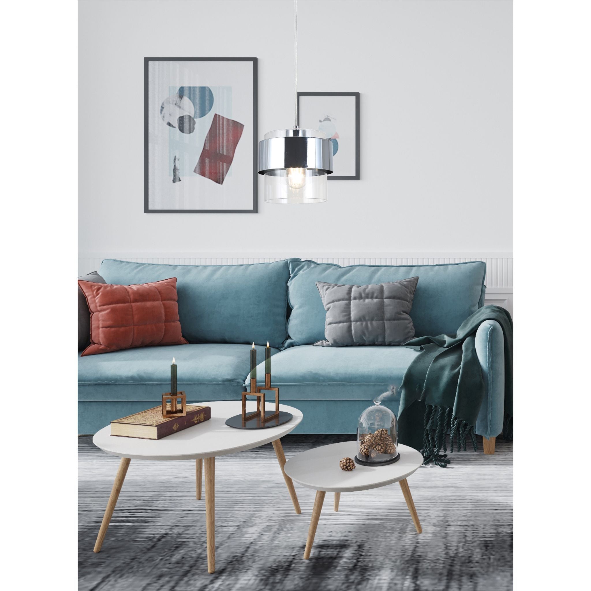 Quan 343901-06 - Pendant lamp - Chrome