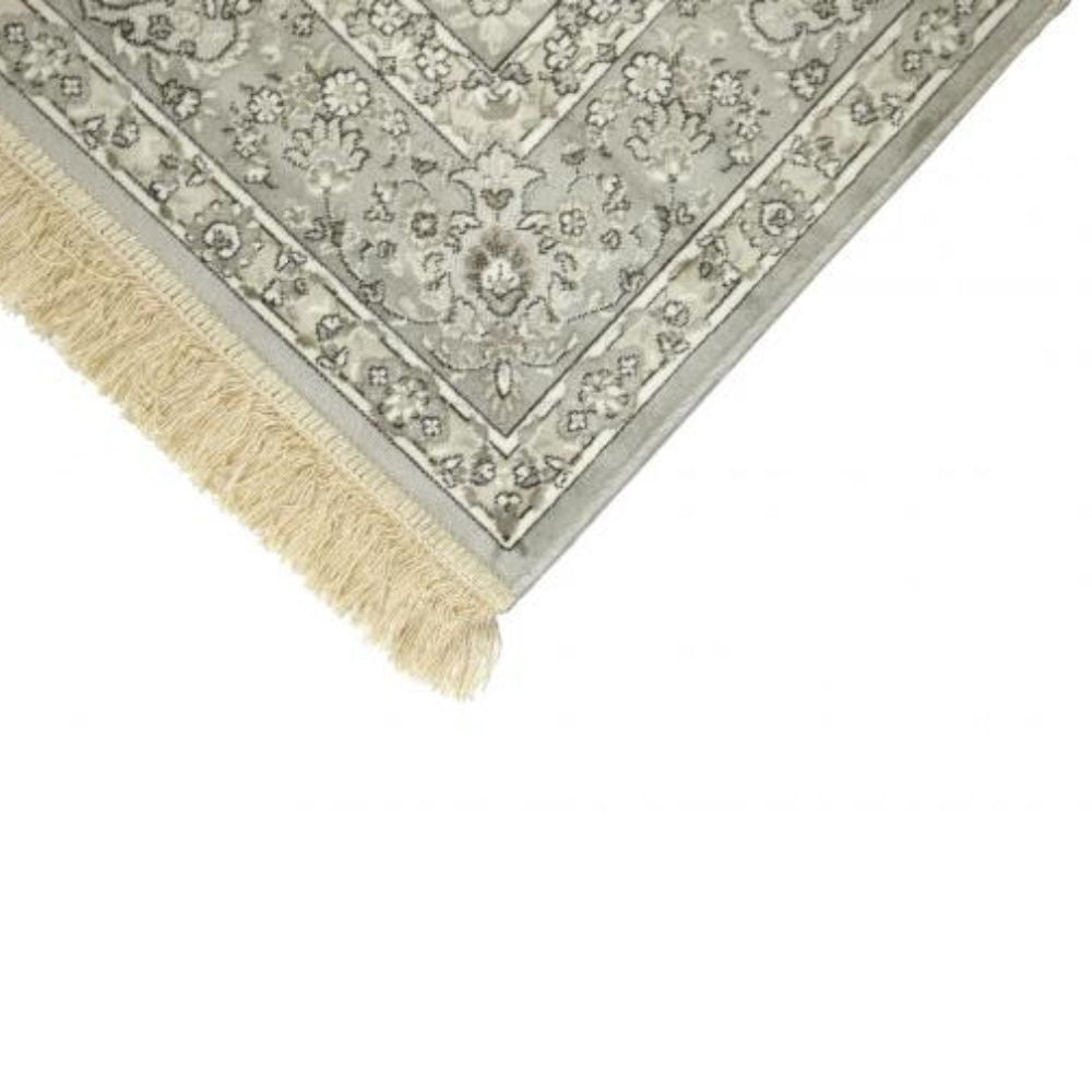 Royal viscose rug - gray/beige