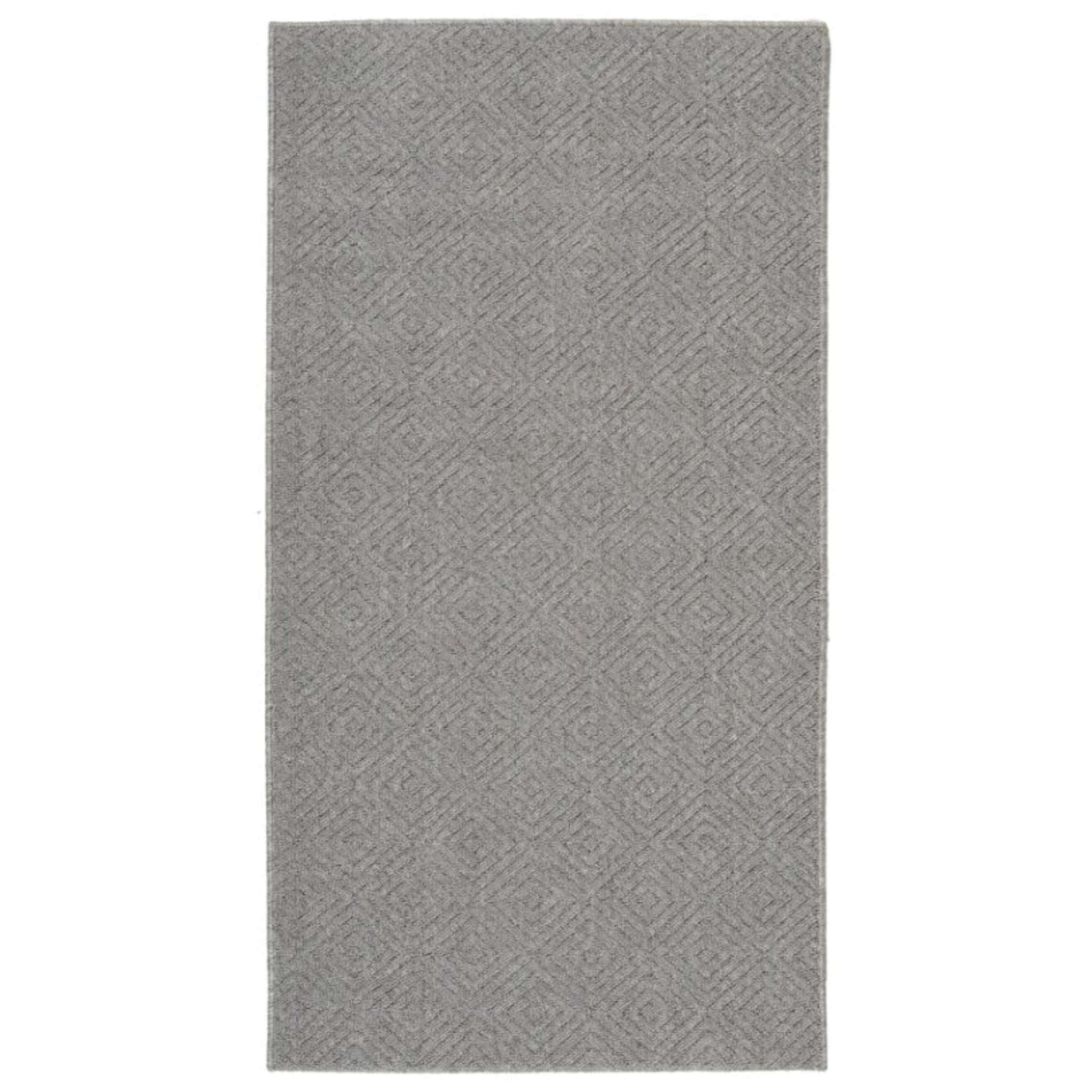 Selja rubber backed rug Roll - gray