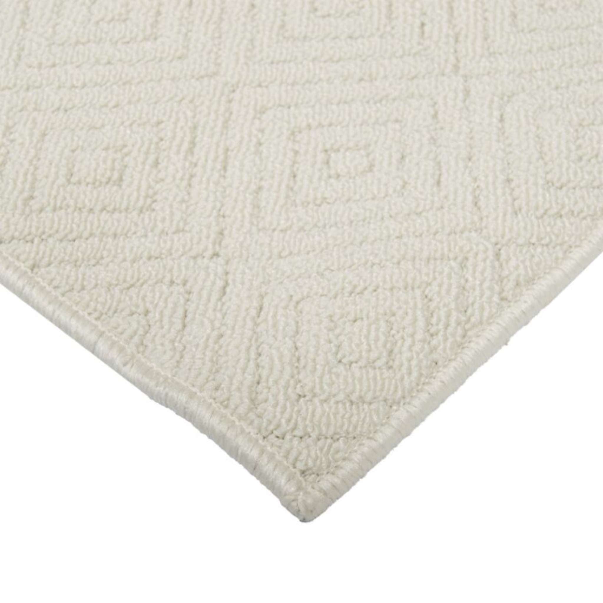 Selja kumipohjainen matto - luonnonvalkoinen