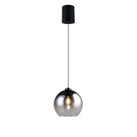 TRIO Liora Pendant light E27 - matte black/smoke