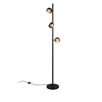 TRIO Orbit LED Floor lamp 3-piece - matte black/coffee