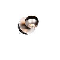 TRIO Orbit LED Wall light - brushed steel/matte black