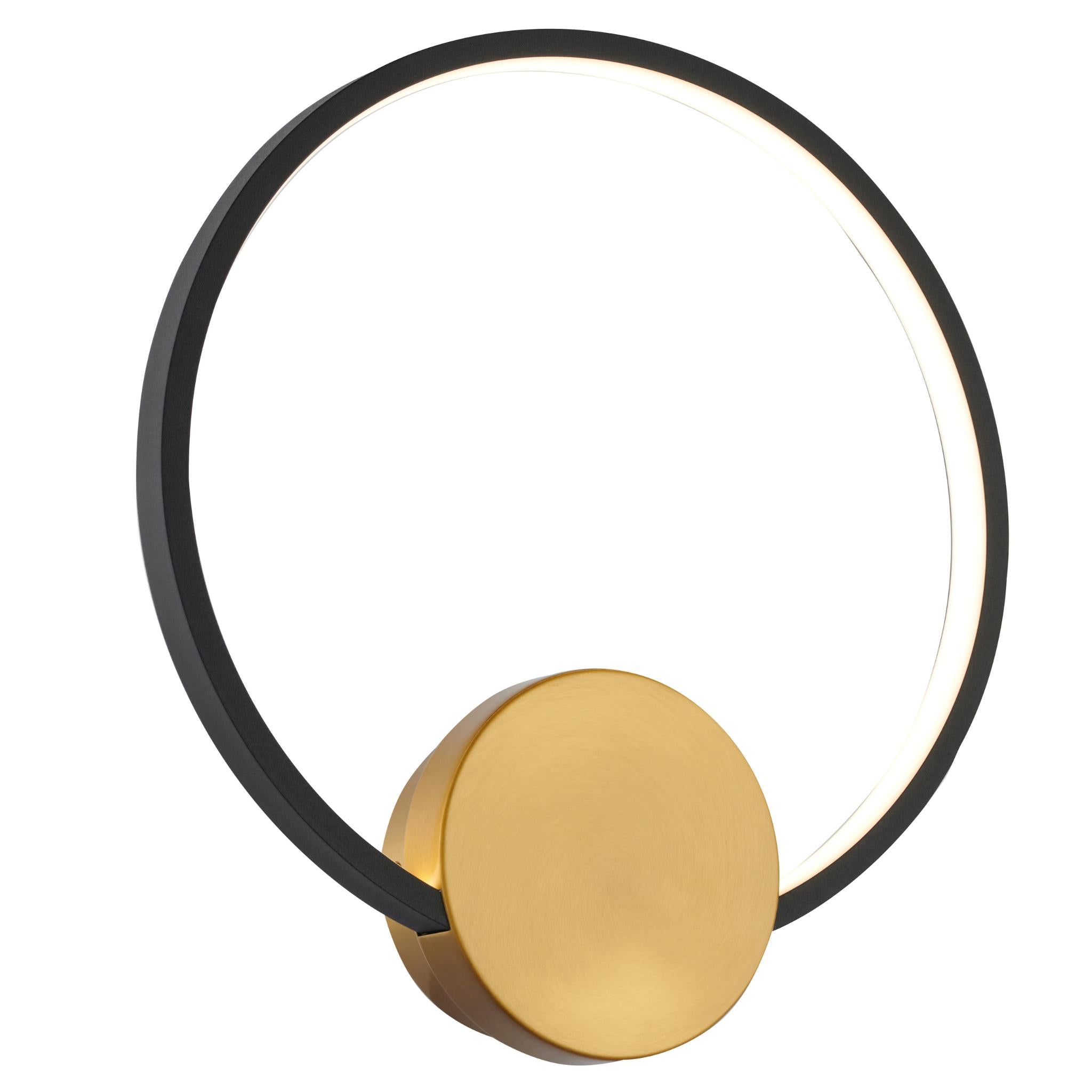 Condida - 241101-32 - LED wall light - brass/sand black
