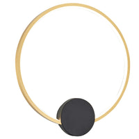Condida - 241111-30 - LED wall lamp - sand black/brass