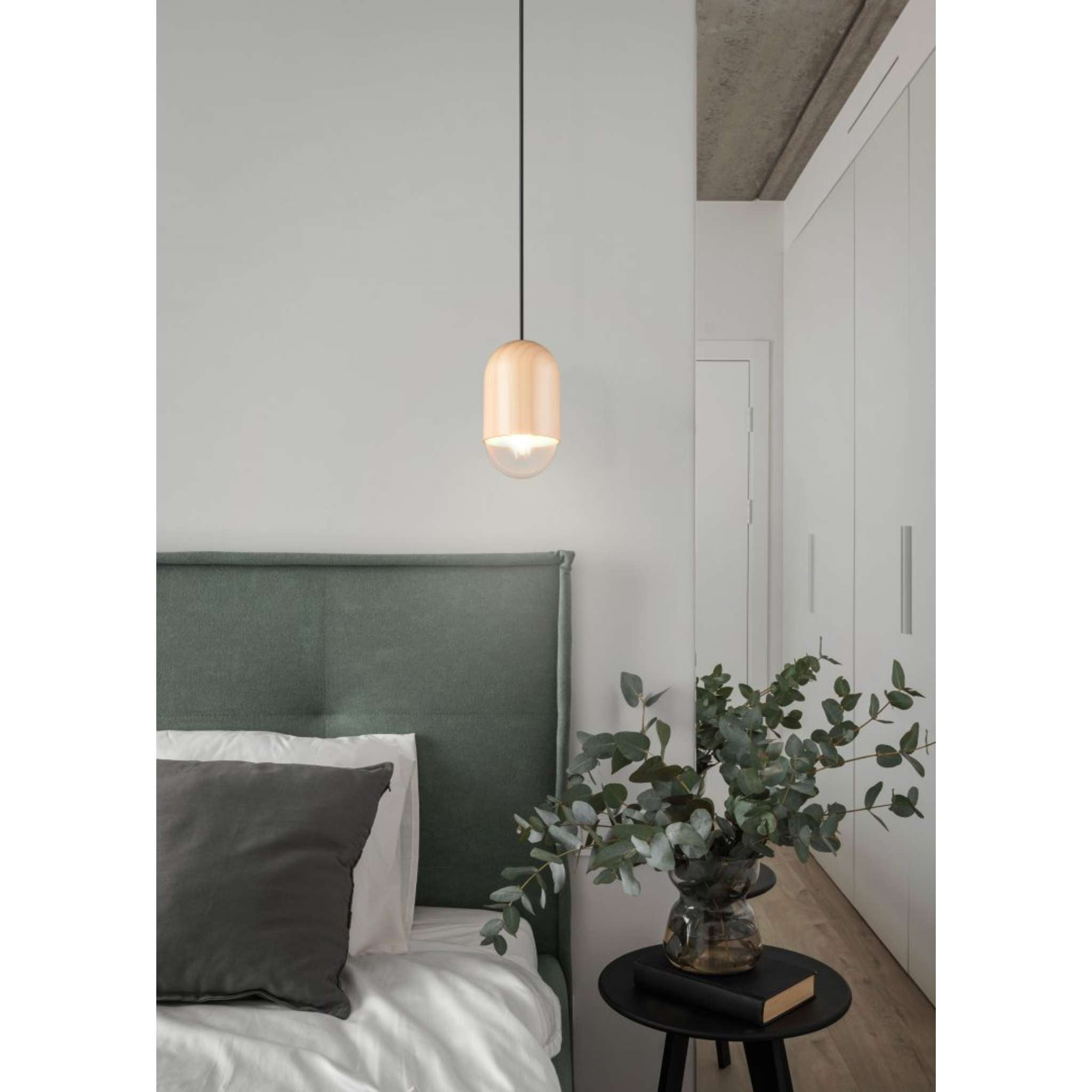 TRIO Nara Pendant light E27 - wood