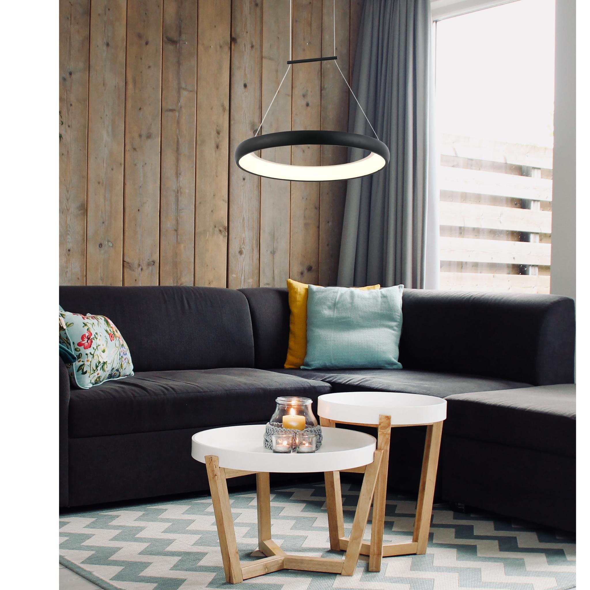 Thea 338211-30 - Pendant lamp - Sand black
