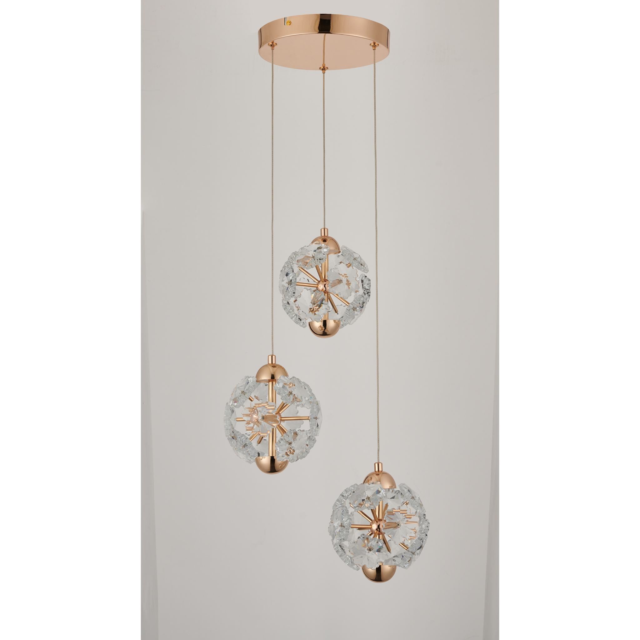 Meduza 344103-26 - LED-riippuvalaisin pyöreä - Kulta
