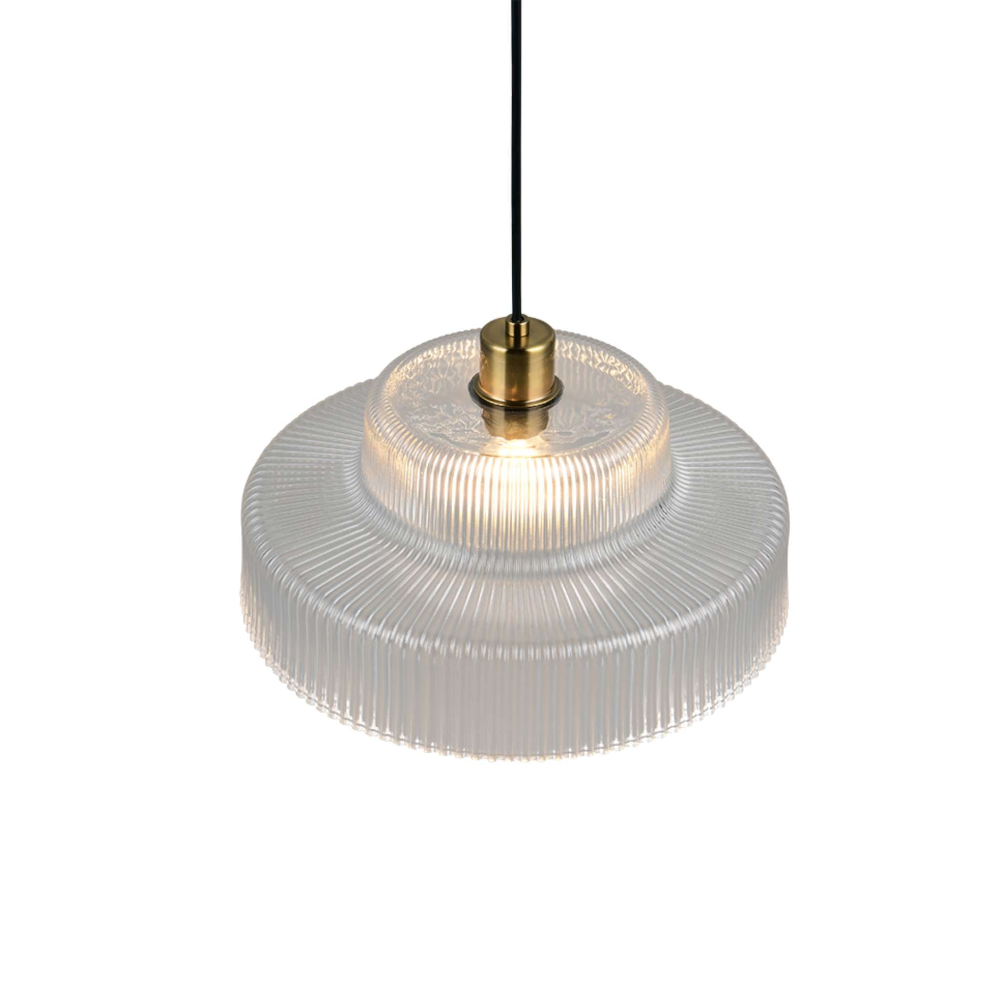 TRIO Abella Pendant light E27 - matte brass/clear