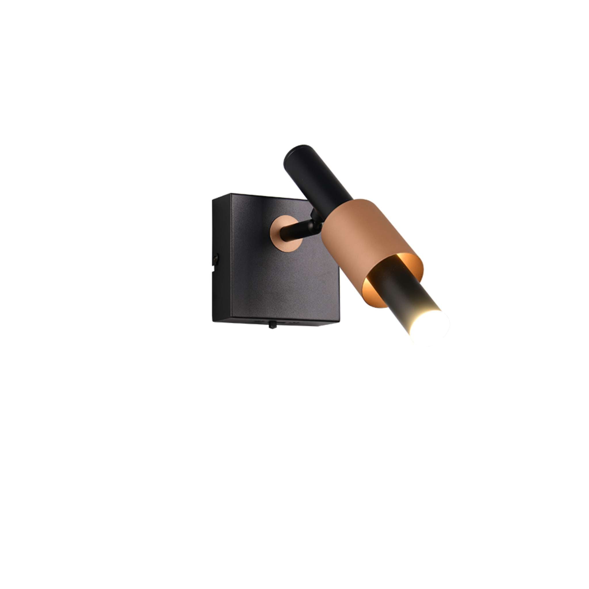 TRIO Ikaris LED spotlight 1-piece - matte black/coffee