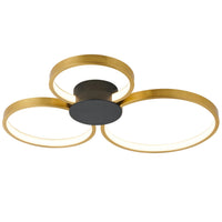 Condida - 641103-30 - LED ceiling light - sand black/brass