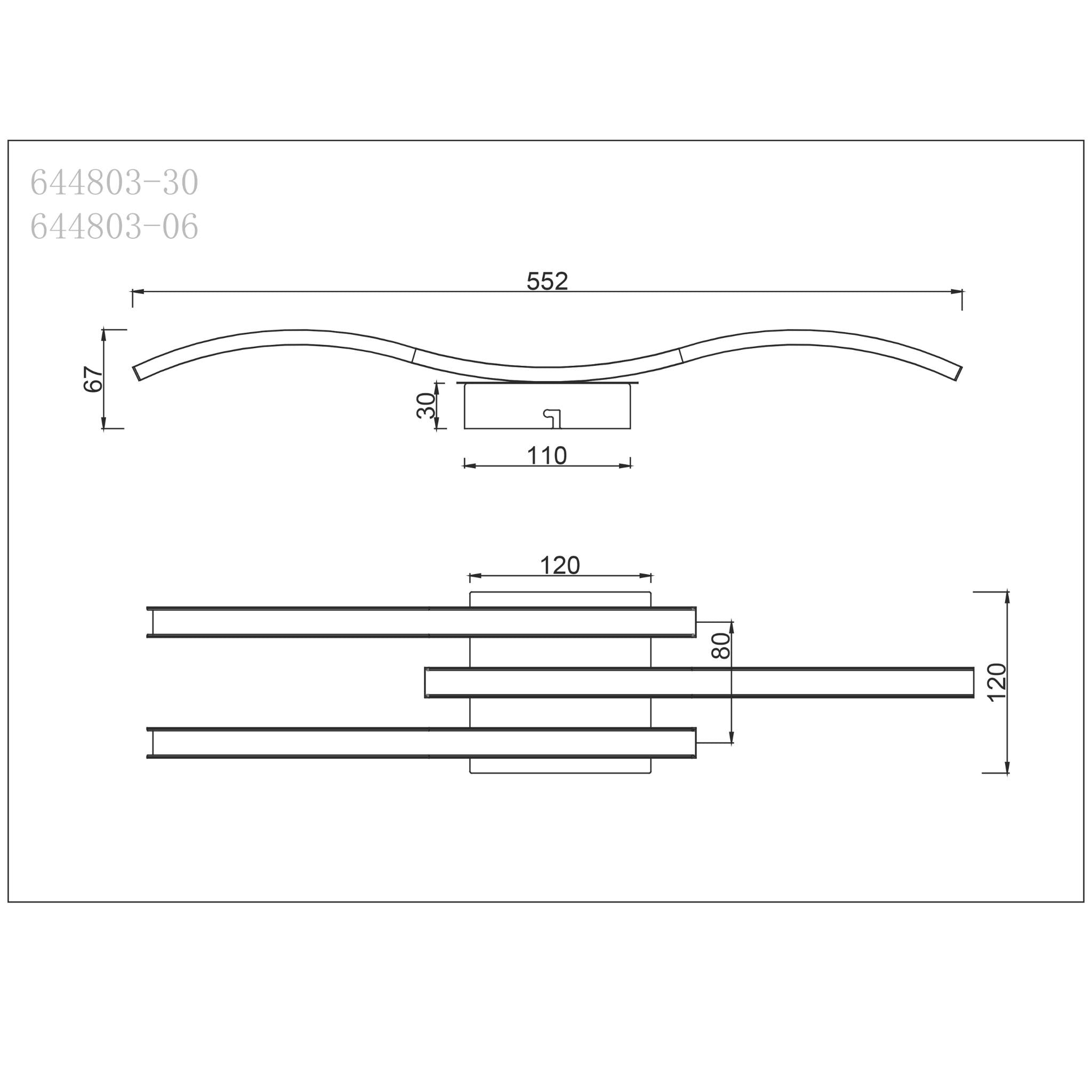 Bradox 644803-06 - Ceiling light - Chrome