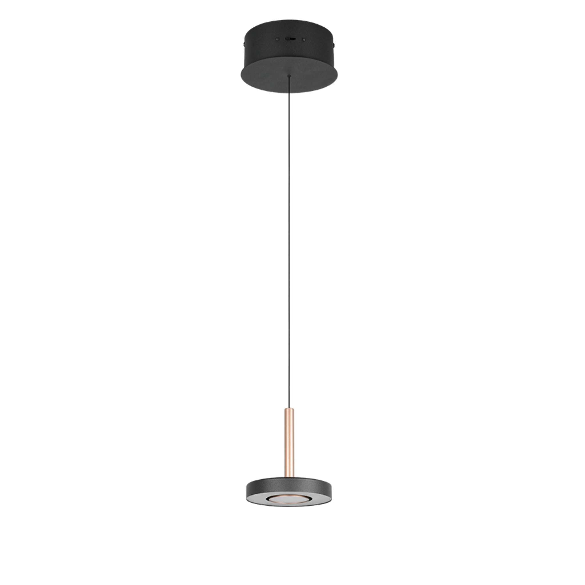 TRIO Guano LED Pendant light 1-piece - coffee/matte black