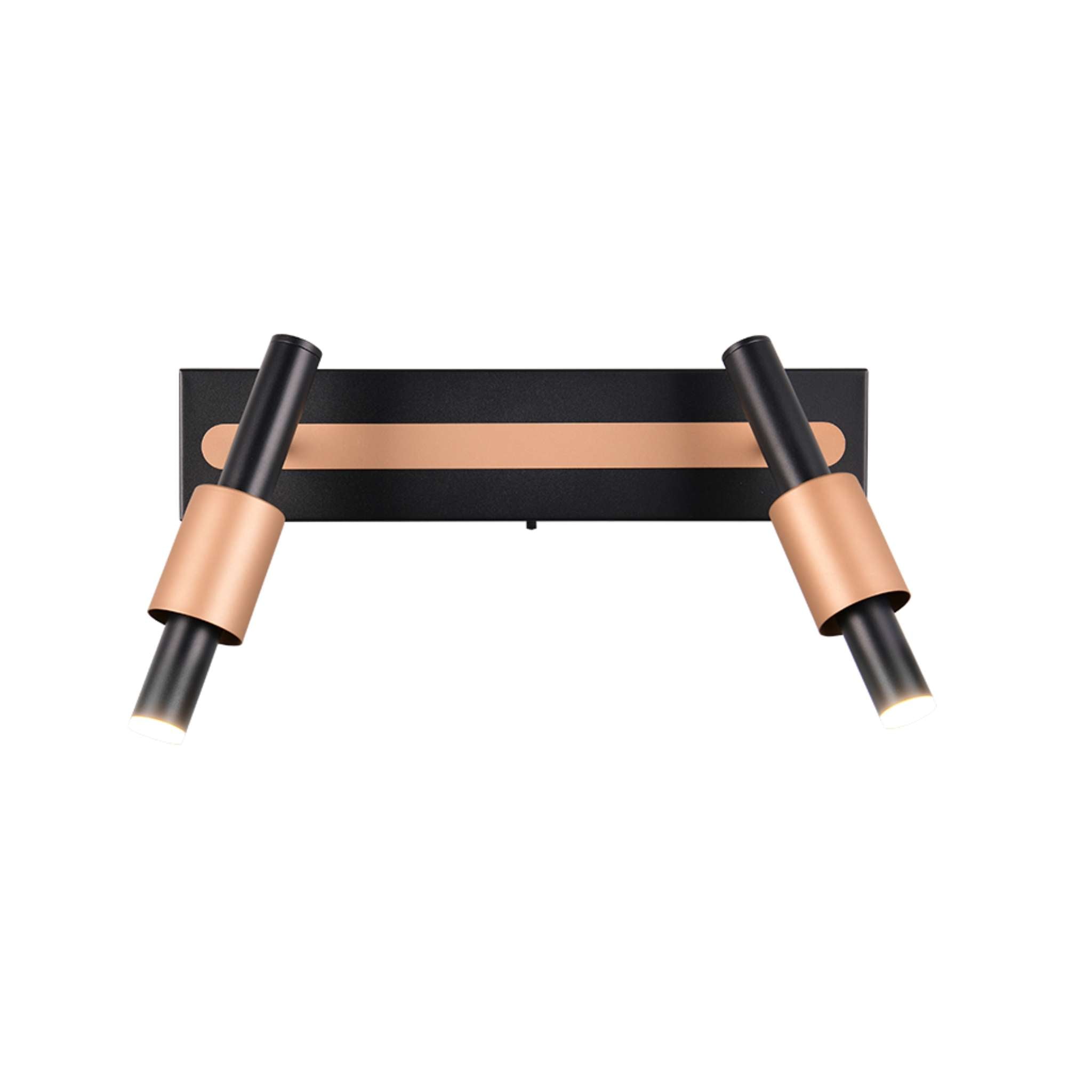 TRIO Ikaris LED spotlight 2-piece - matte black/coffee