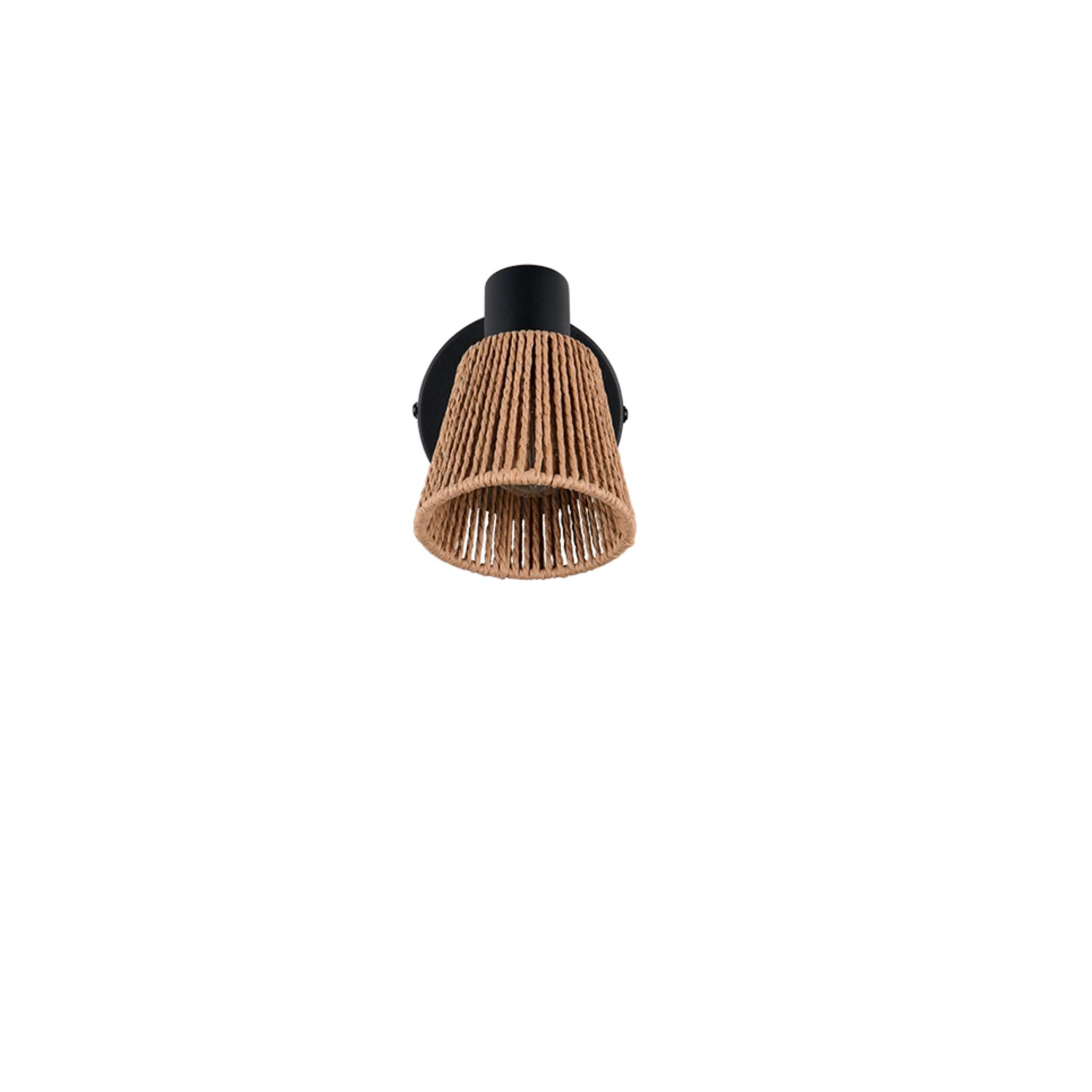TRIO Natrel spotlight 1-piece E14 - matte black/natural color