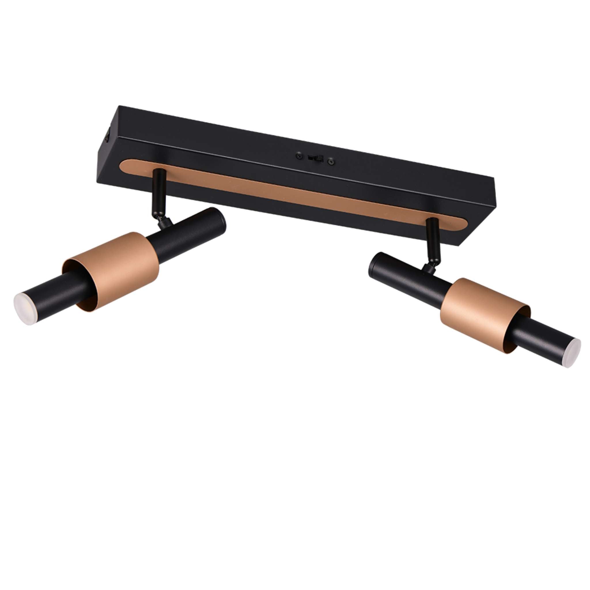 TRIO Ikaris LED spotlight 2-piece - matte black/coffee