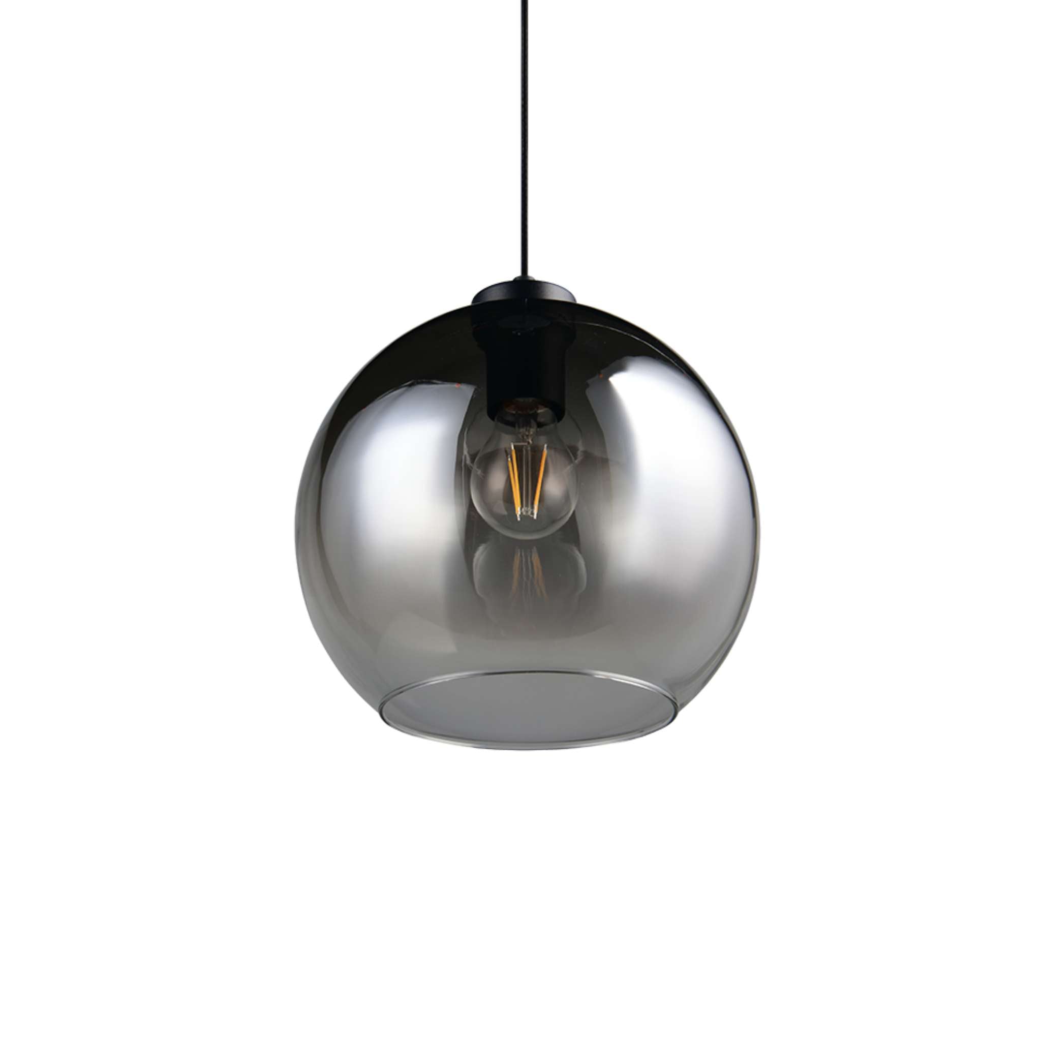TRIO Liora Pendant light E27 - matte black/smoke