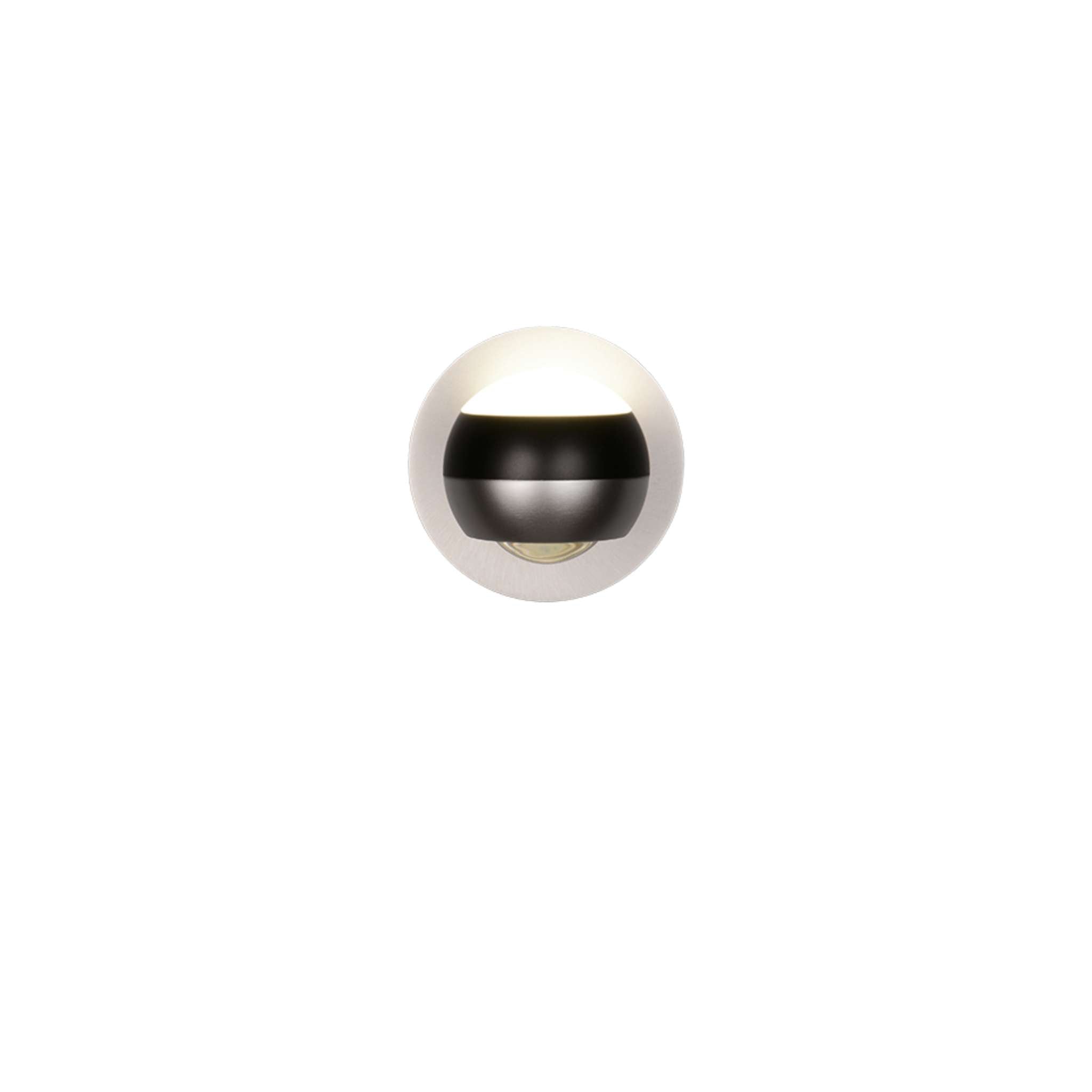 TRIO Orbit LED Wall light - brushed steel/matte black