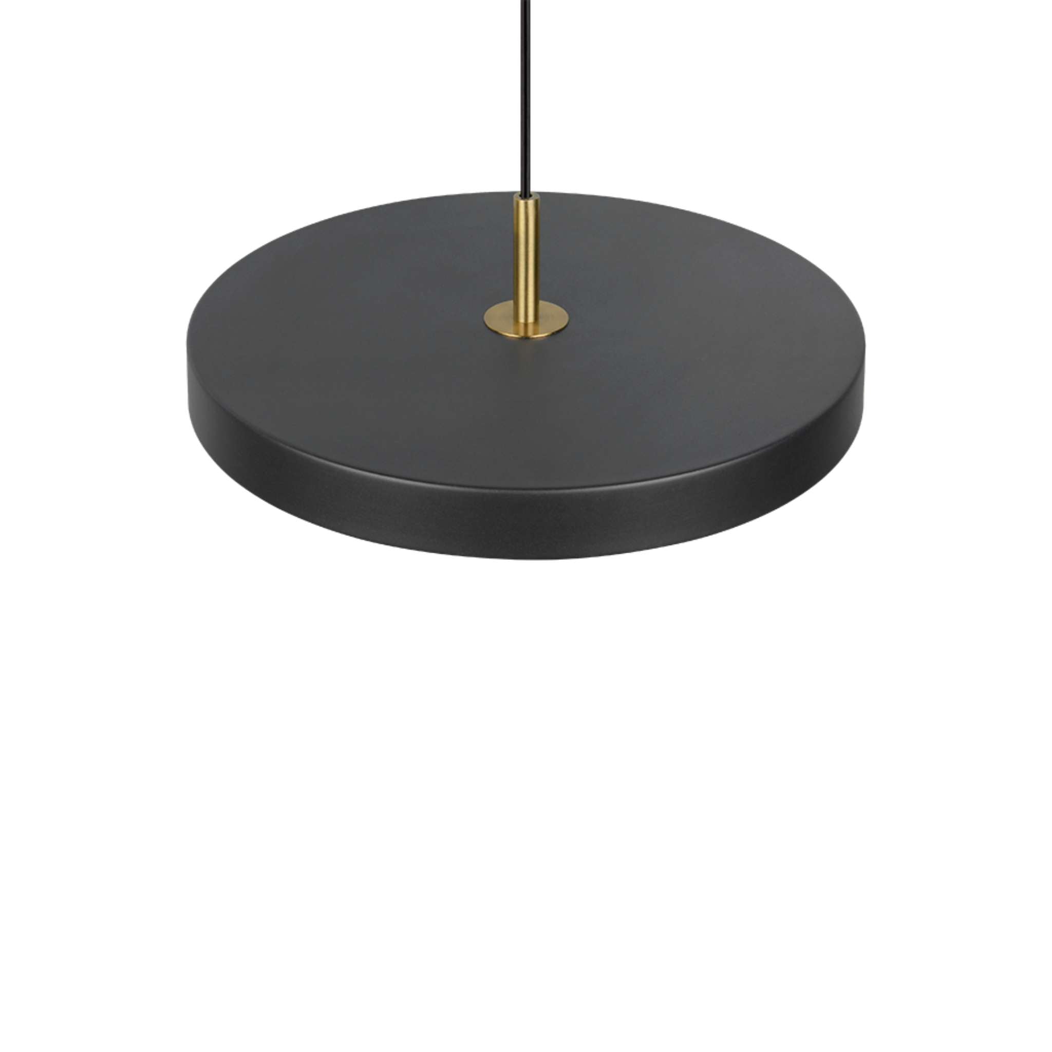 TRIO Keaton LED Pendant light 1-piece 40 cm - matte black/brass