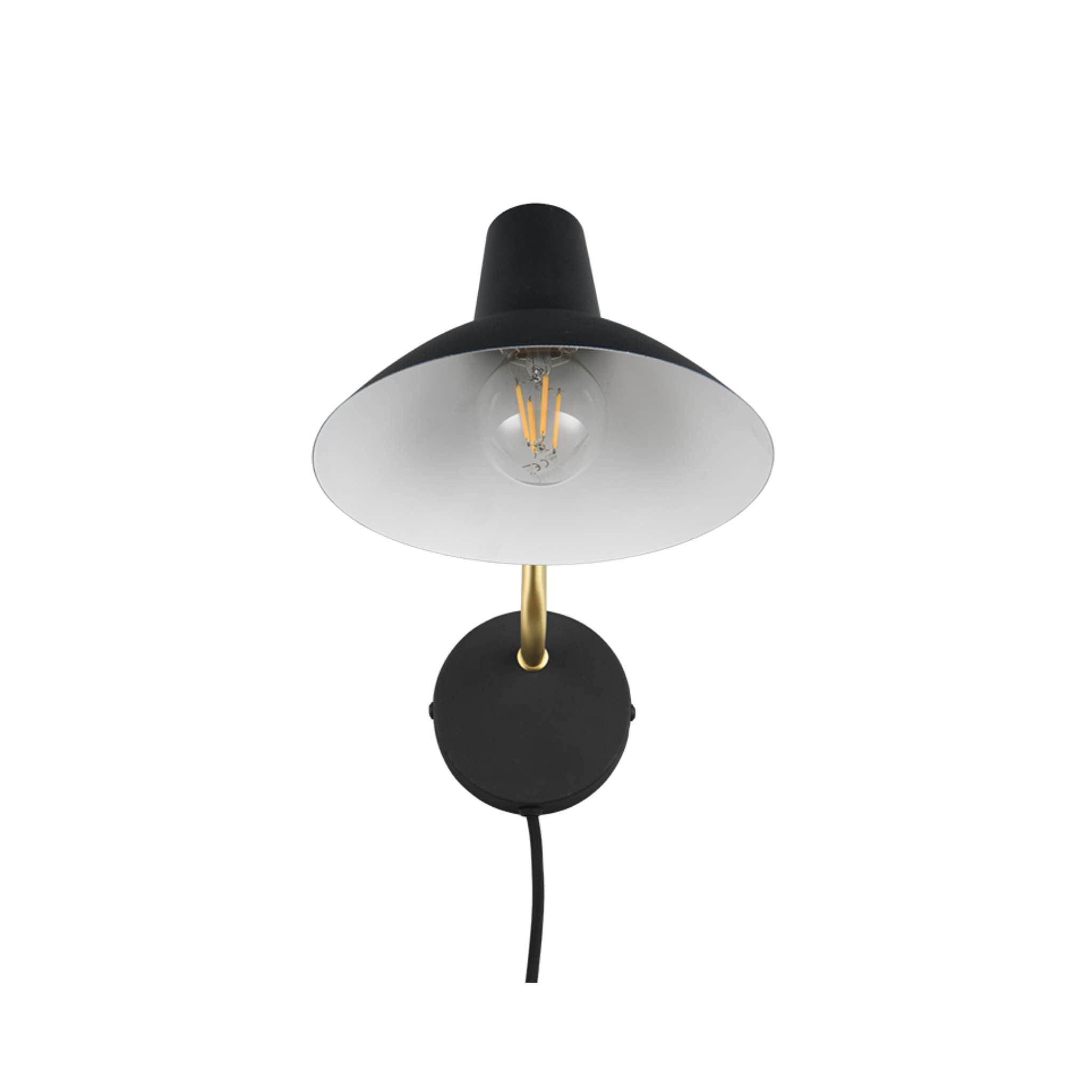 TRIO Traveller Wall light E27 - black/gold