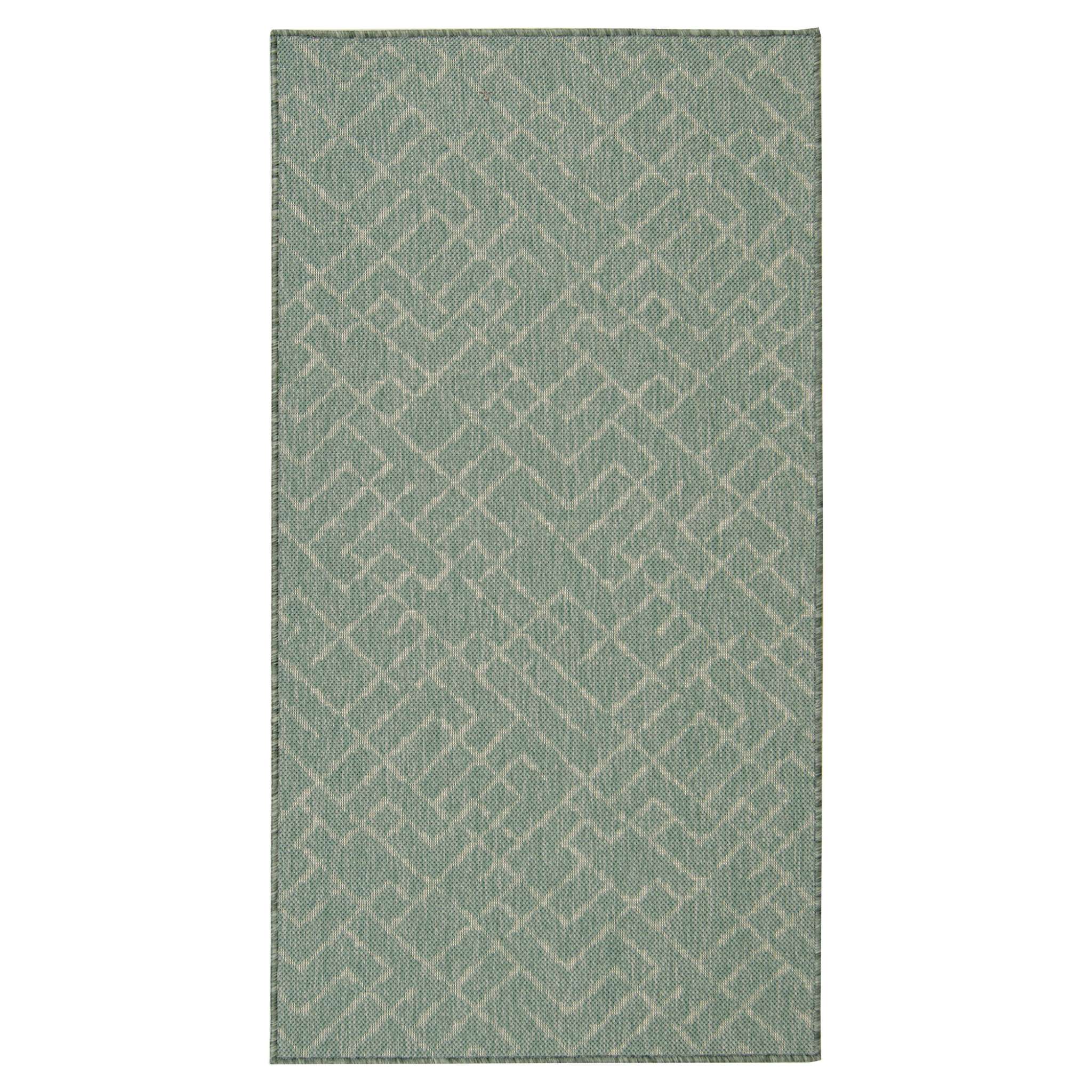 Alta rubber backed Rug Roll - green