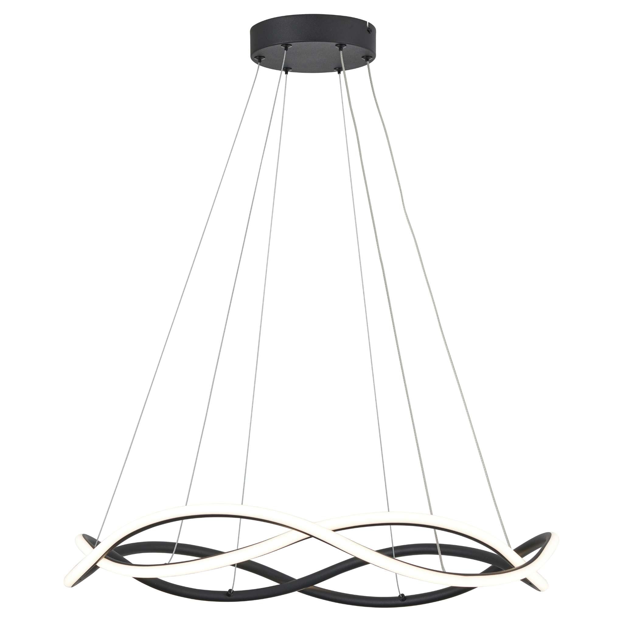 Amira 343601-30 - Pendant lamp - Black - Aluminum