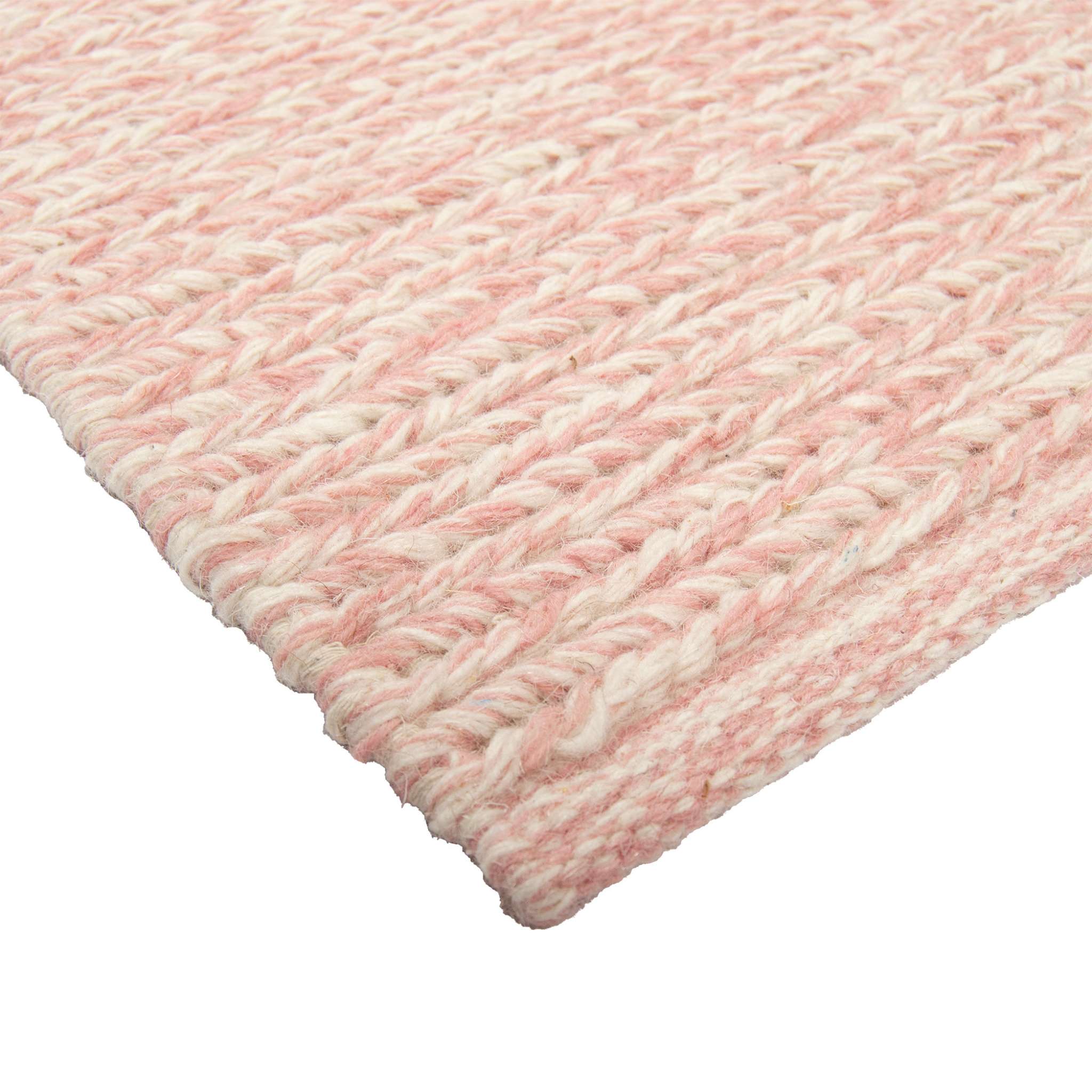 Anna Wool rug - light pink
