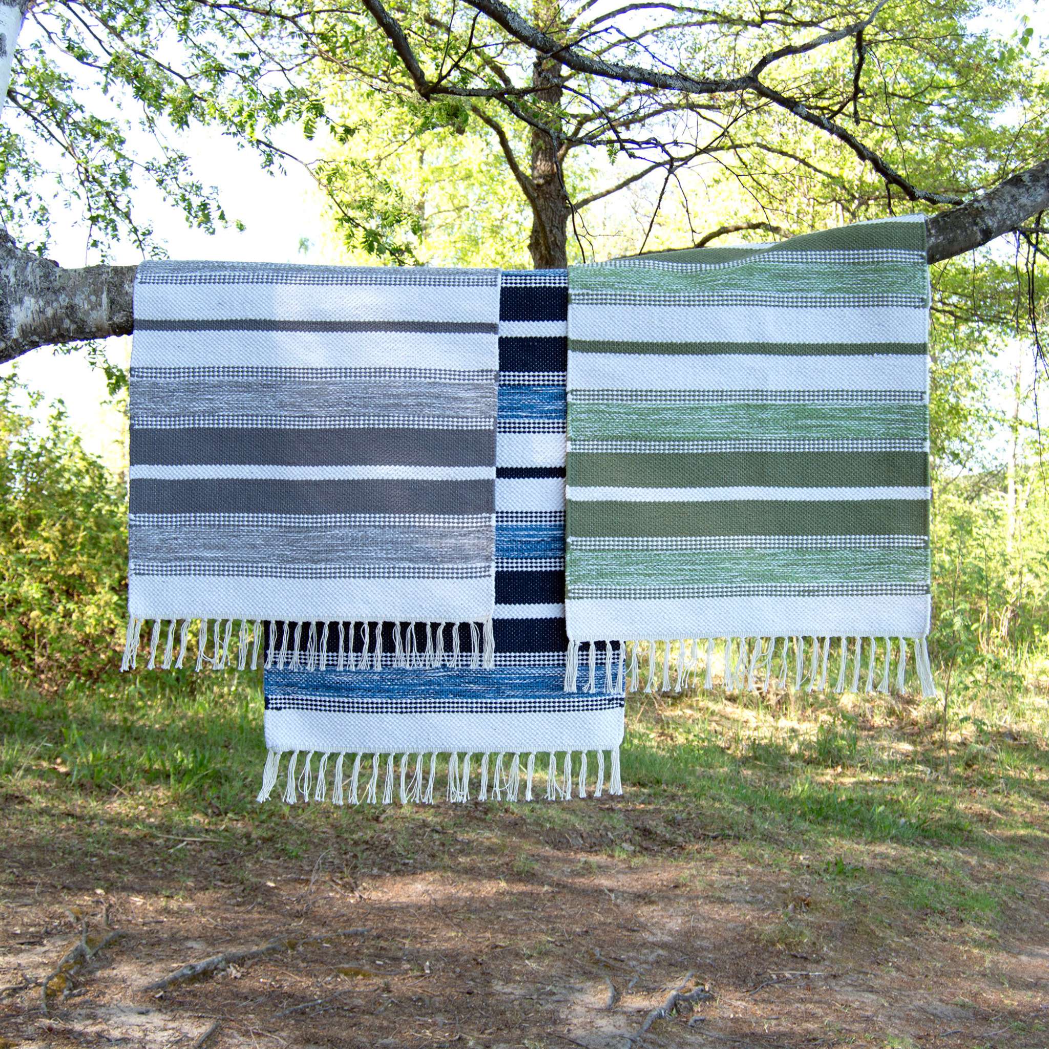 Arne Cotton rug - blue