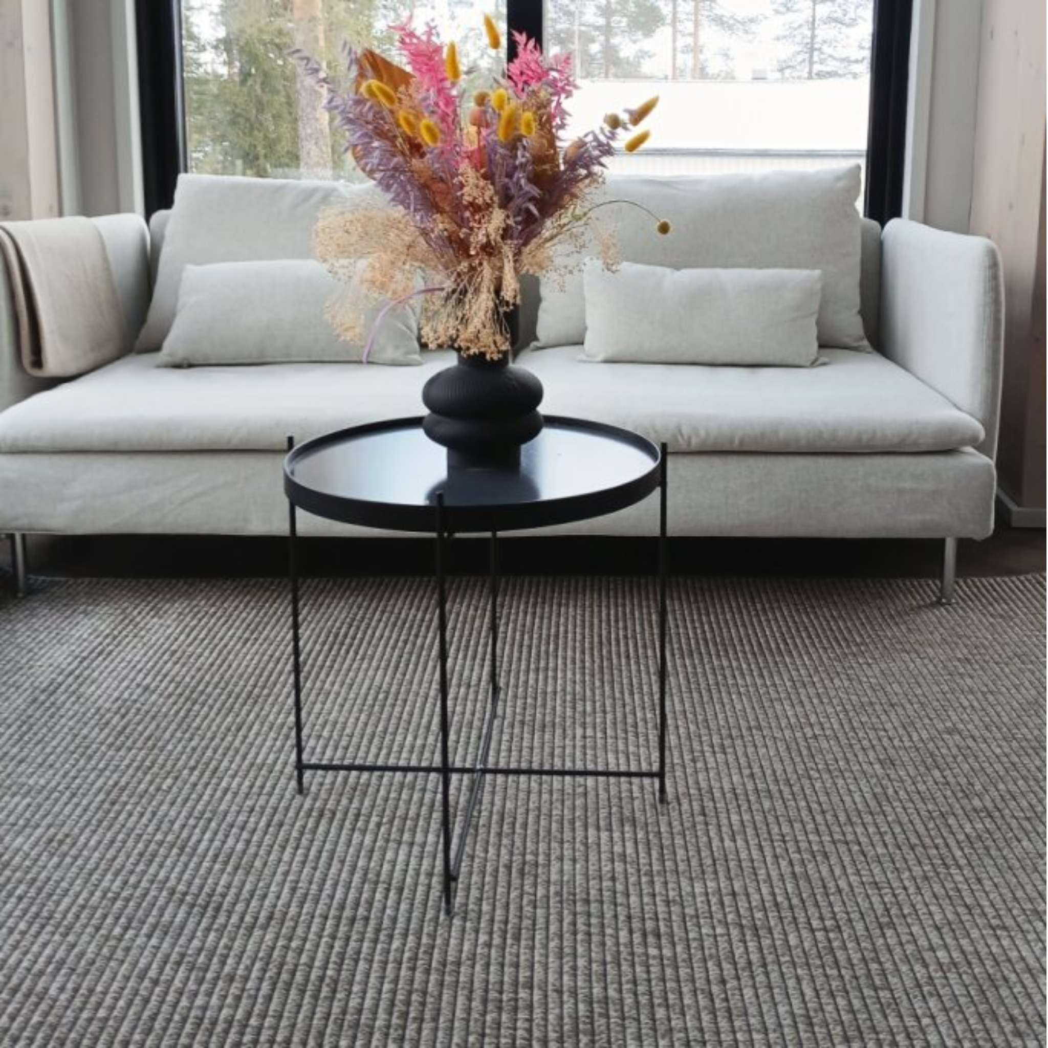 Aura Easy-care rug - Linen