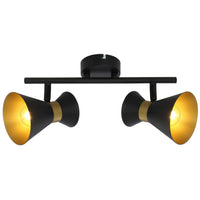 Breda 835702-02 - 2-piece spotlight - Black - Gold