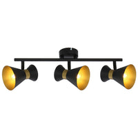 Breda 835703-02 - 3-piece spotlight - Black - Gold