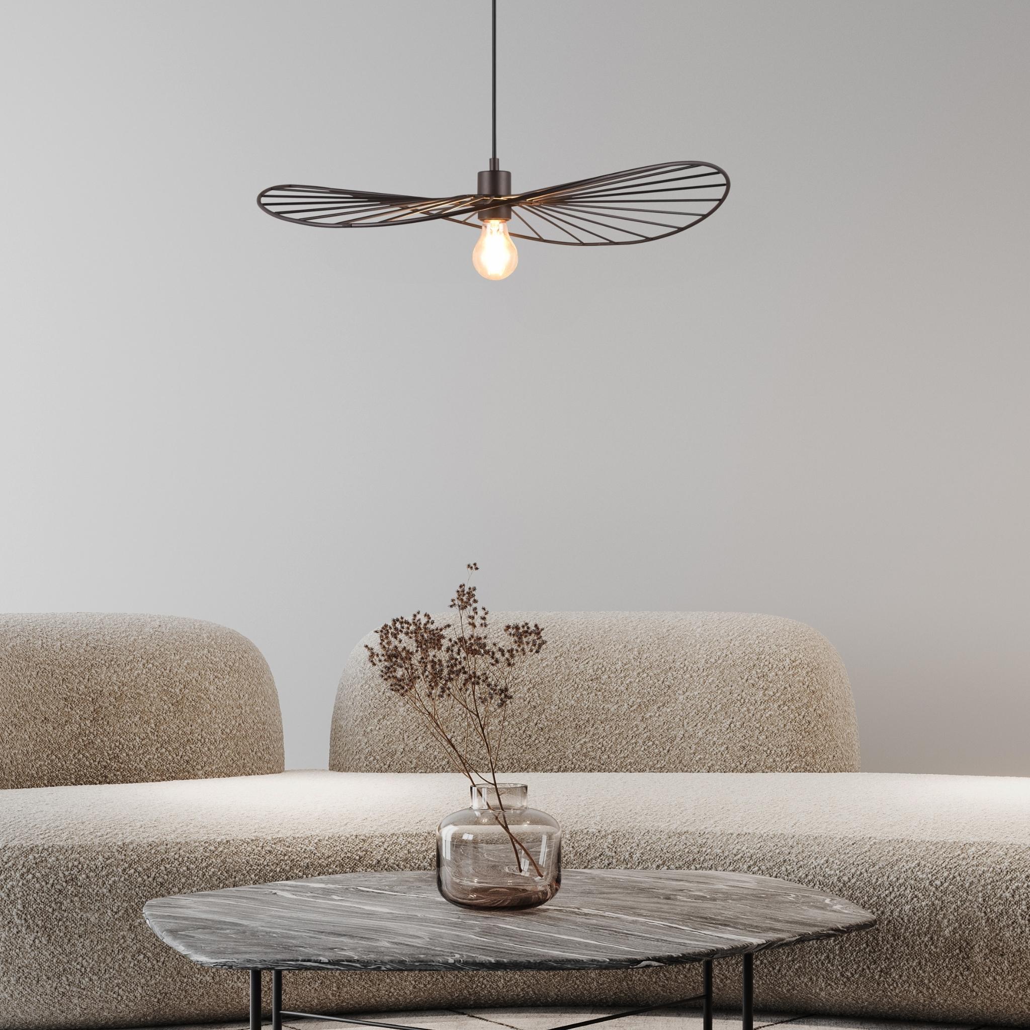 TRIO Chapeau pendant lamp - matte black