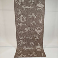 Dawn Foam Coffee Runner rug 80 cm Roll - Light Brown