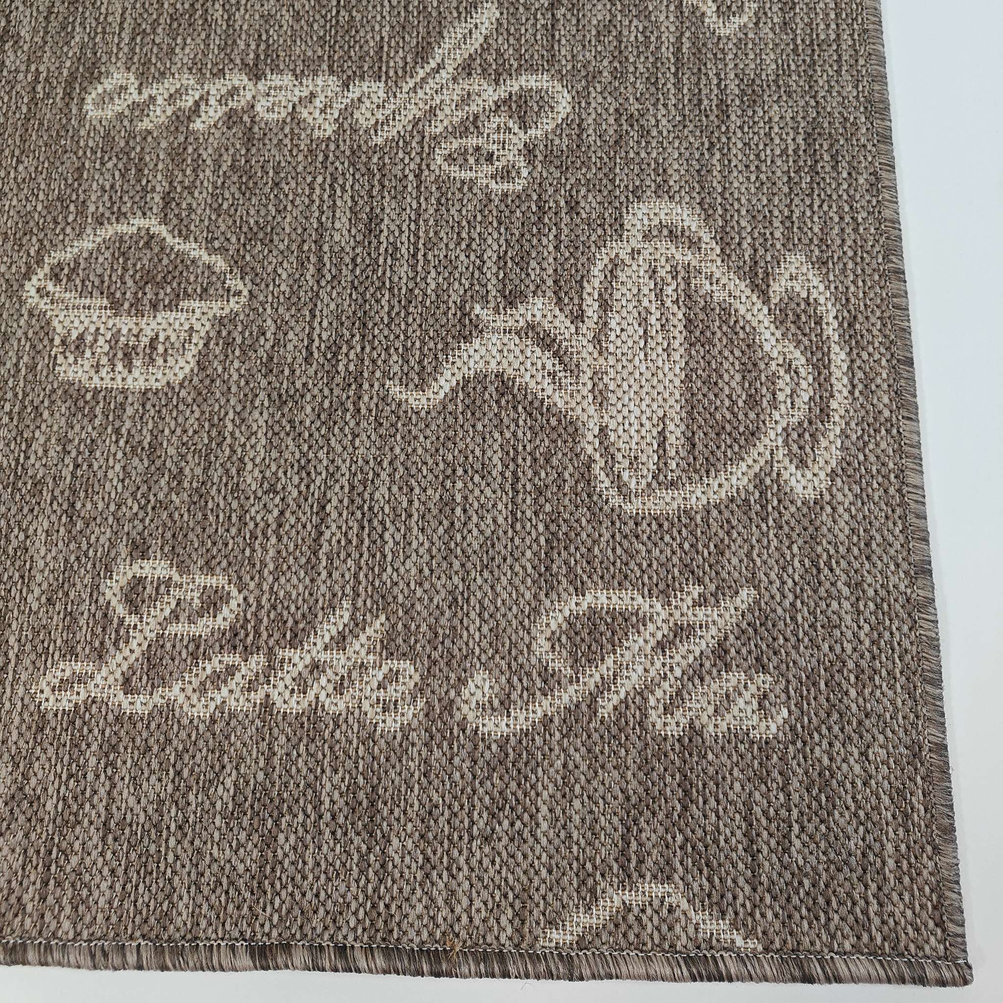 Dawn Foam Coffee Runner rug 80 cm Roll - Light Brown