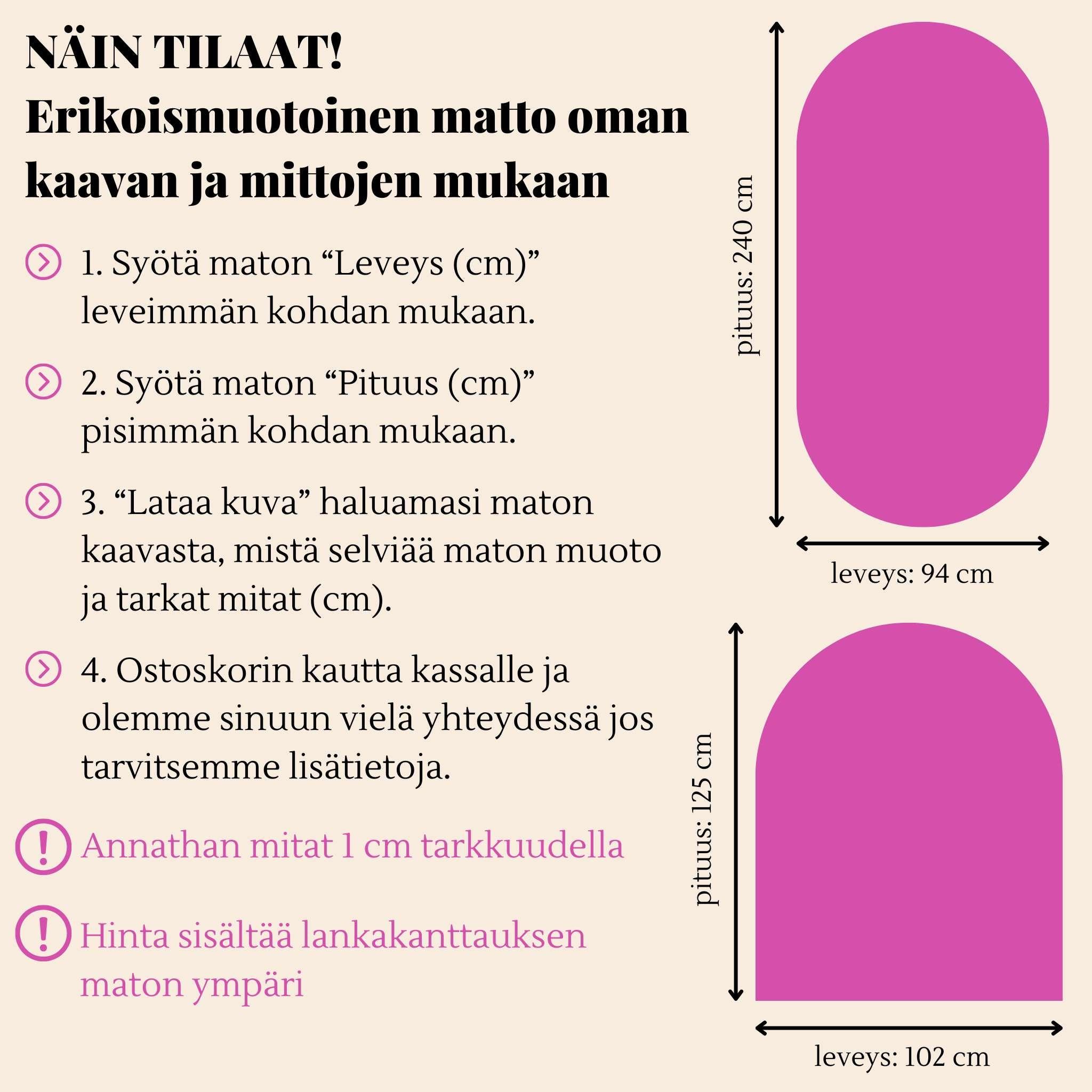 Narma BROOKLYN Flatweave rug, Custom Shape - Greige