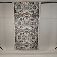 Eide low pile Rug Roll - white/brown