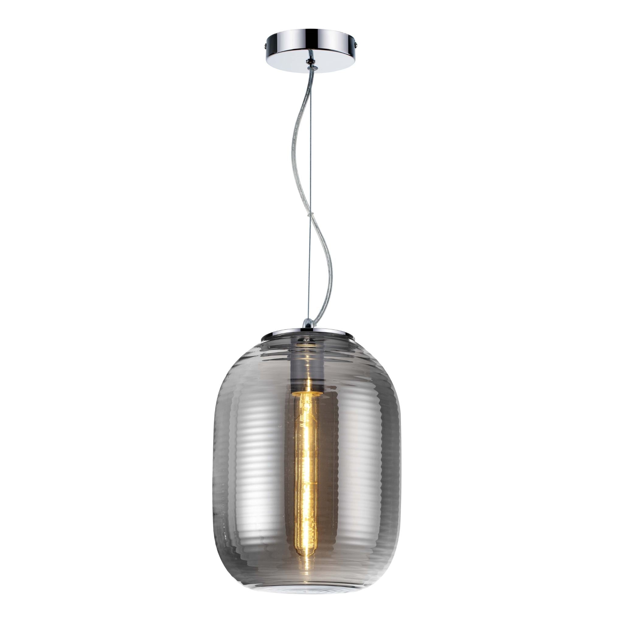 Emily 337601-02 - Pendant lamp - Smoke gray