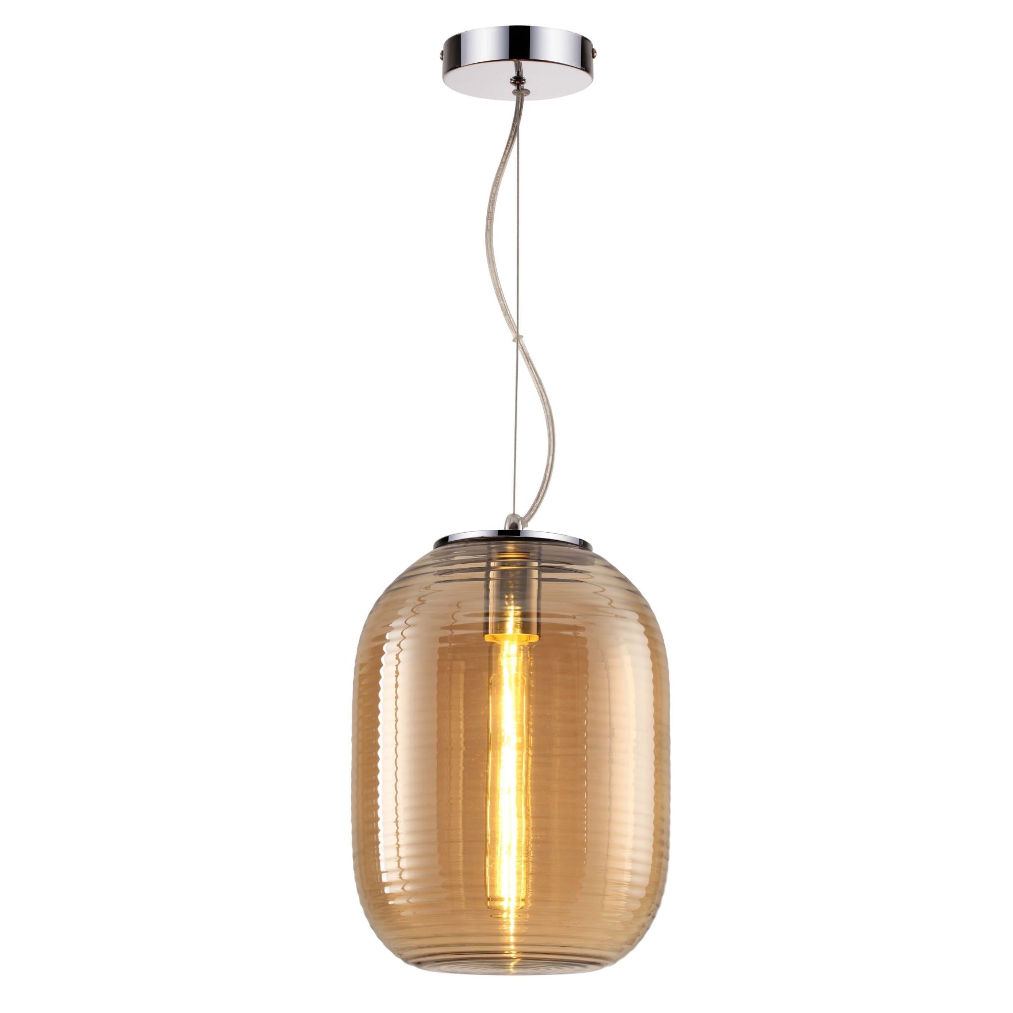 Emily 337601-22 - Pendant lamp - Smoke brown