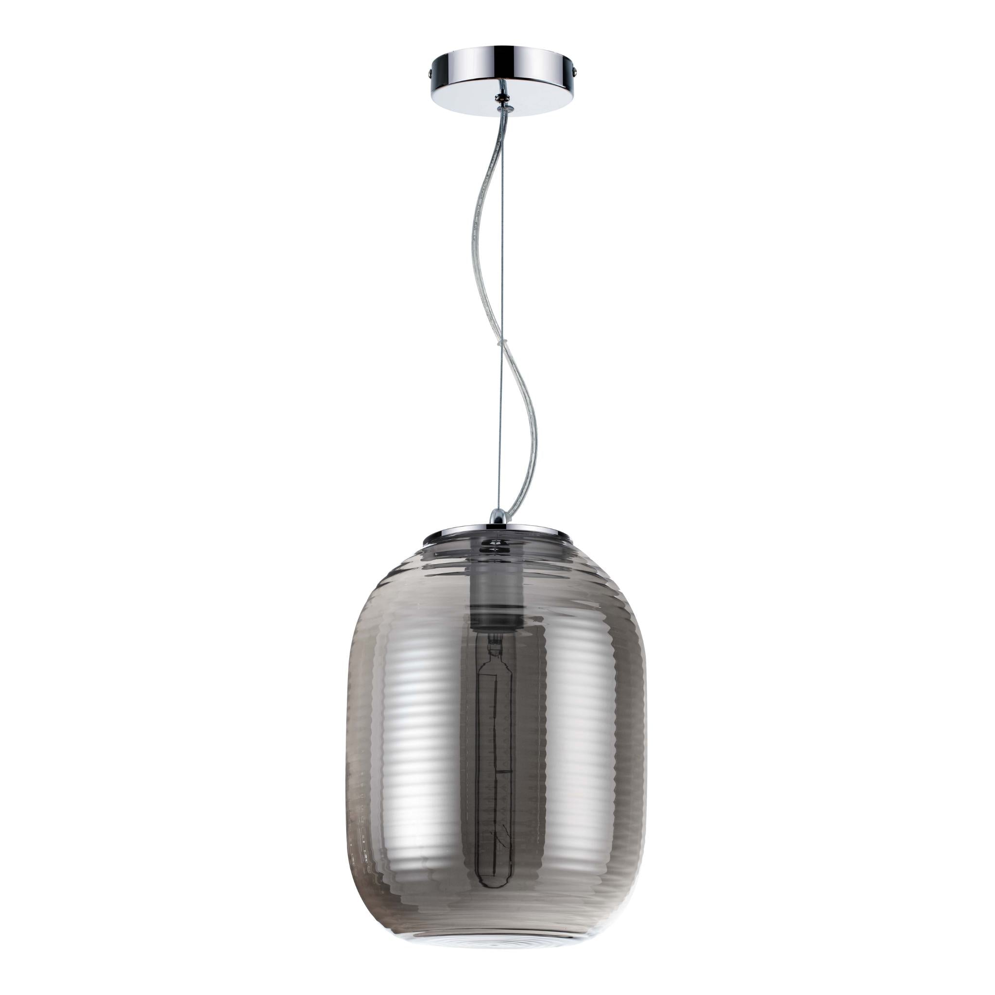 Emily 337601-02 - Pendant lamp - Smoke gray