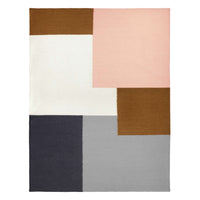 Finarte Kortteli Wool rug - Gray Light Pink