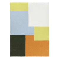 Finarte Kortteli Wool rug - White Yellow