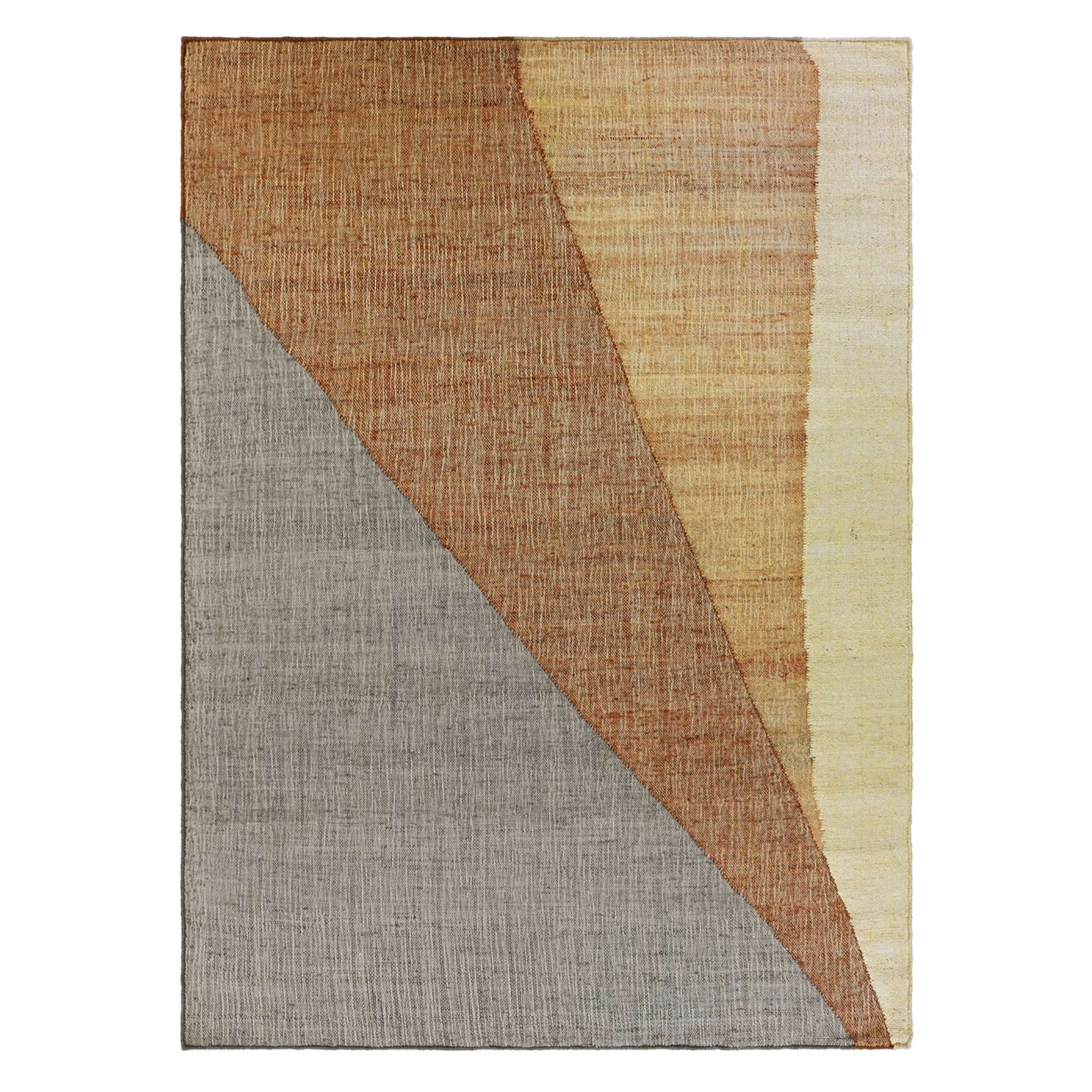 Finarte Moduli Jute-Cotton rug - Mustard